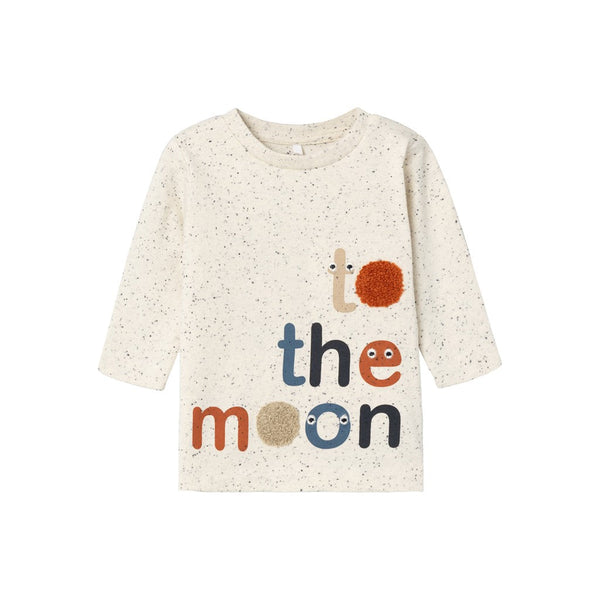 Camiseta Bebé Moon Blanca