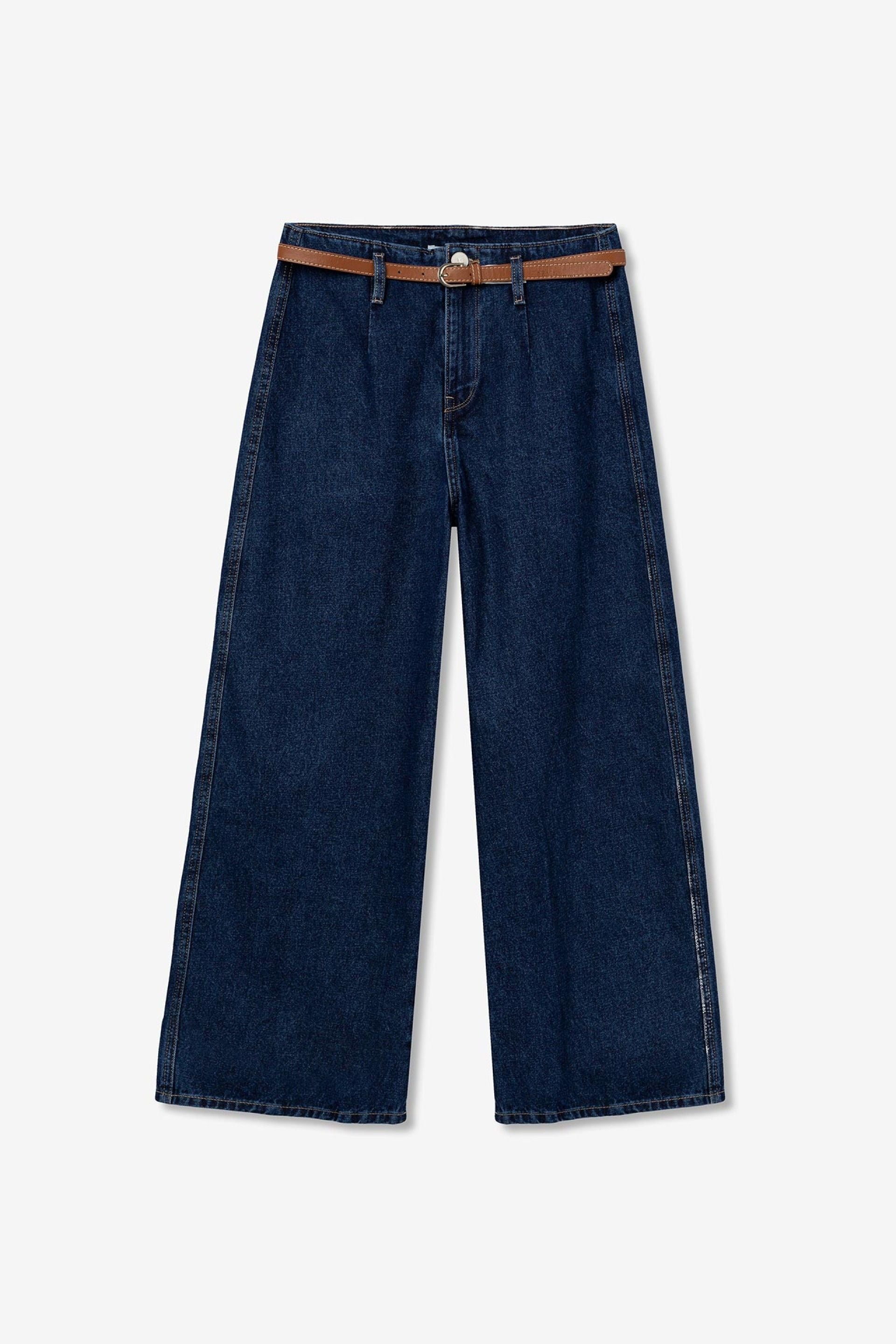 Jeans Phoebe Oscuro + Cinturón