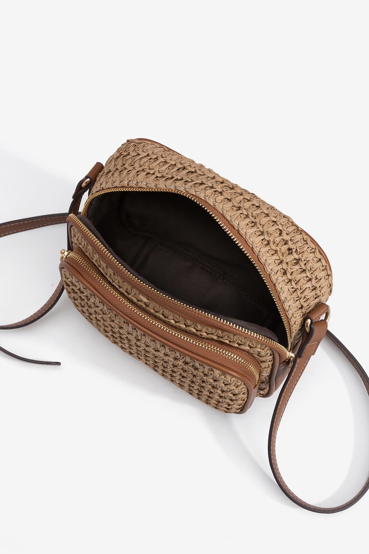 Bandolera Rafia Marrón 4413