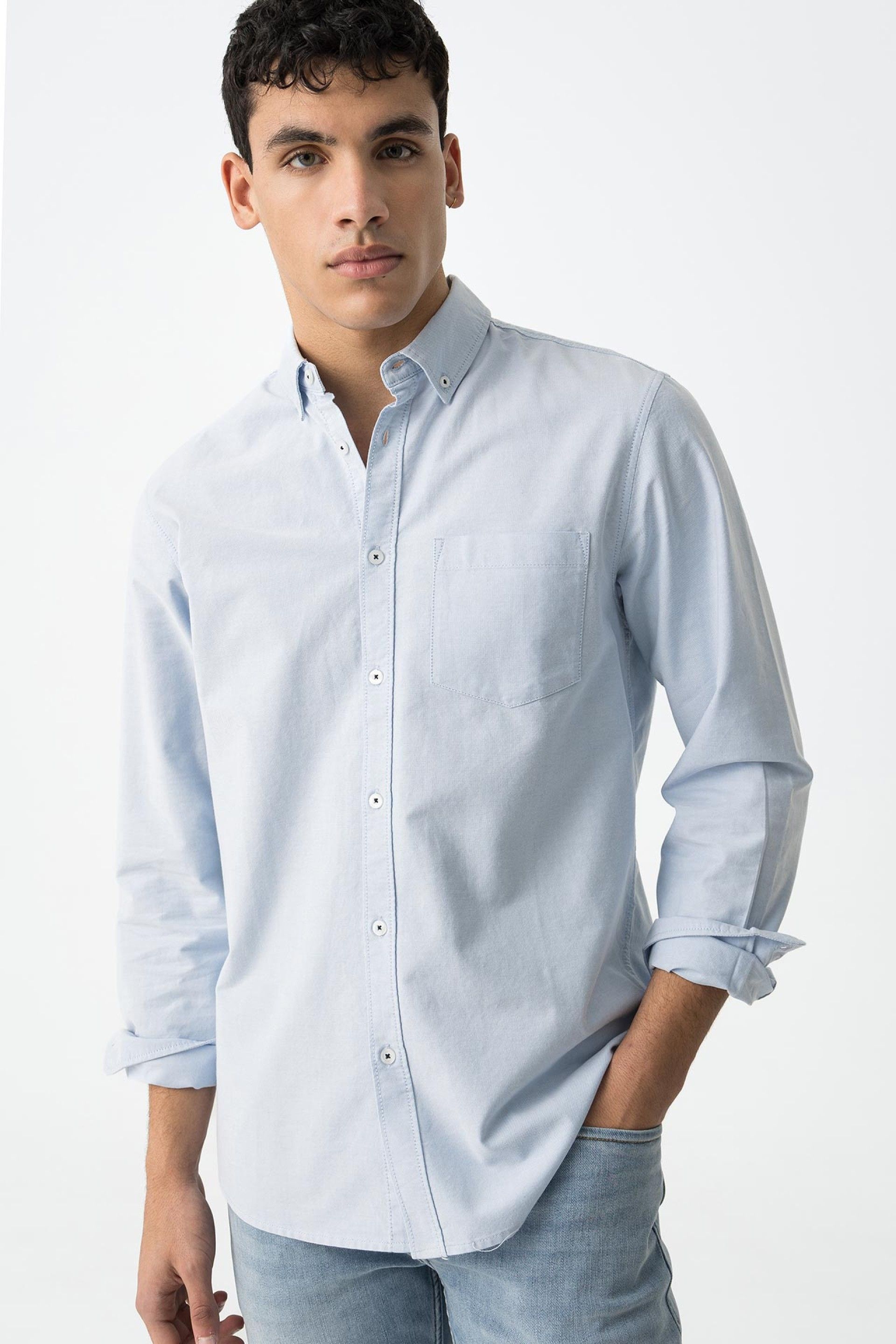 Camisa Tommy Azul Bebe