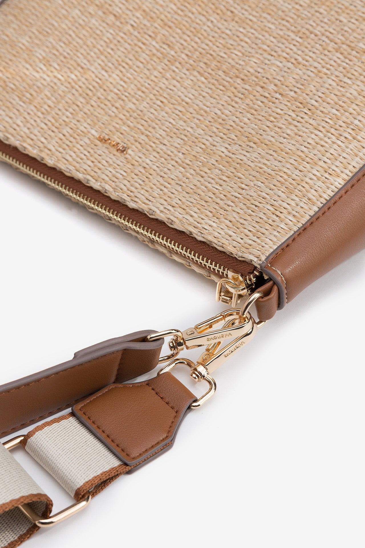 Bandolera Rafia Beige 4378