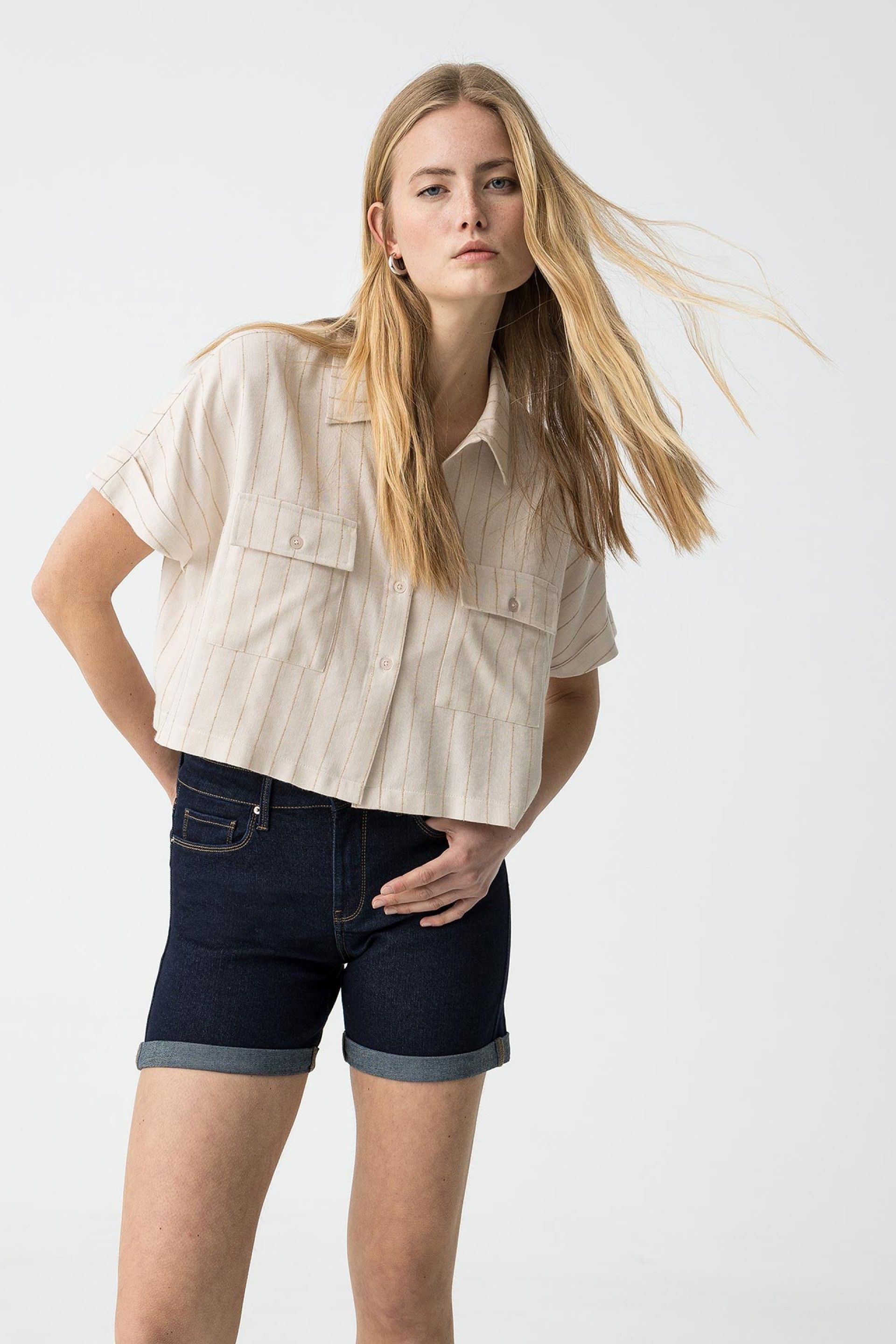 Jeans Corto Oscuro Rachel47 E10