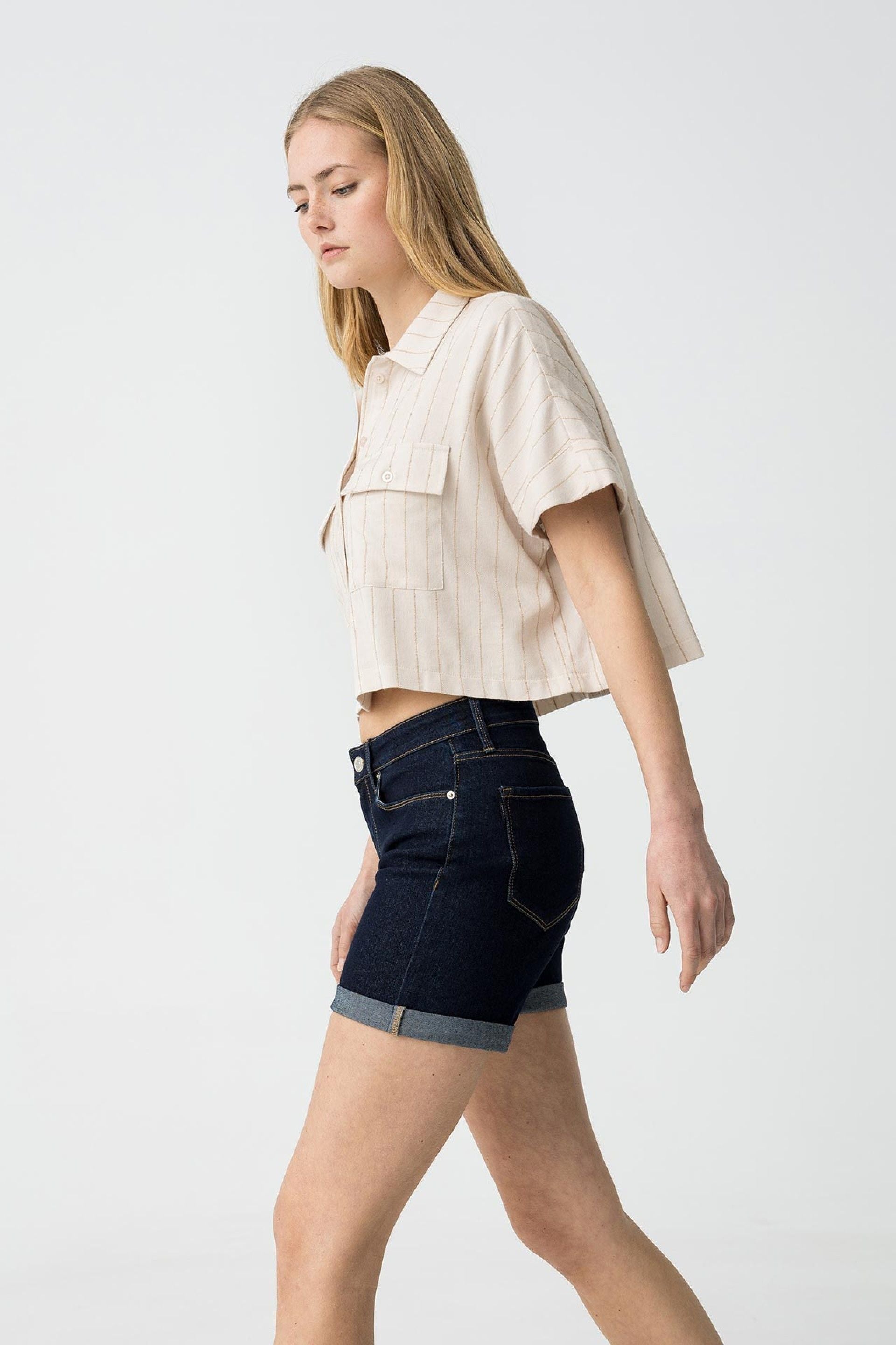 Jeans Corto Oscuro Rachel47 E10