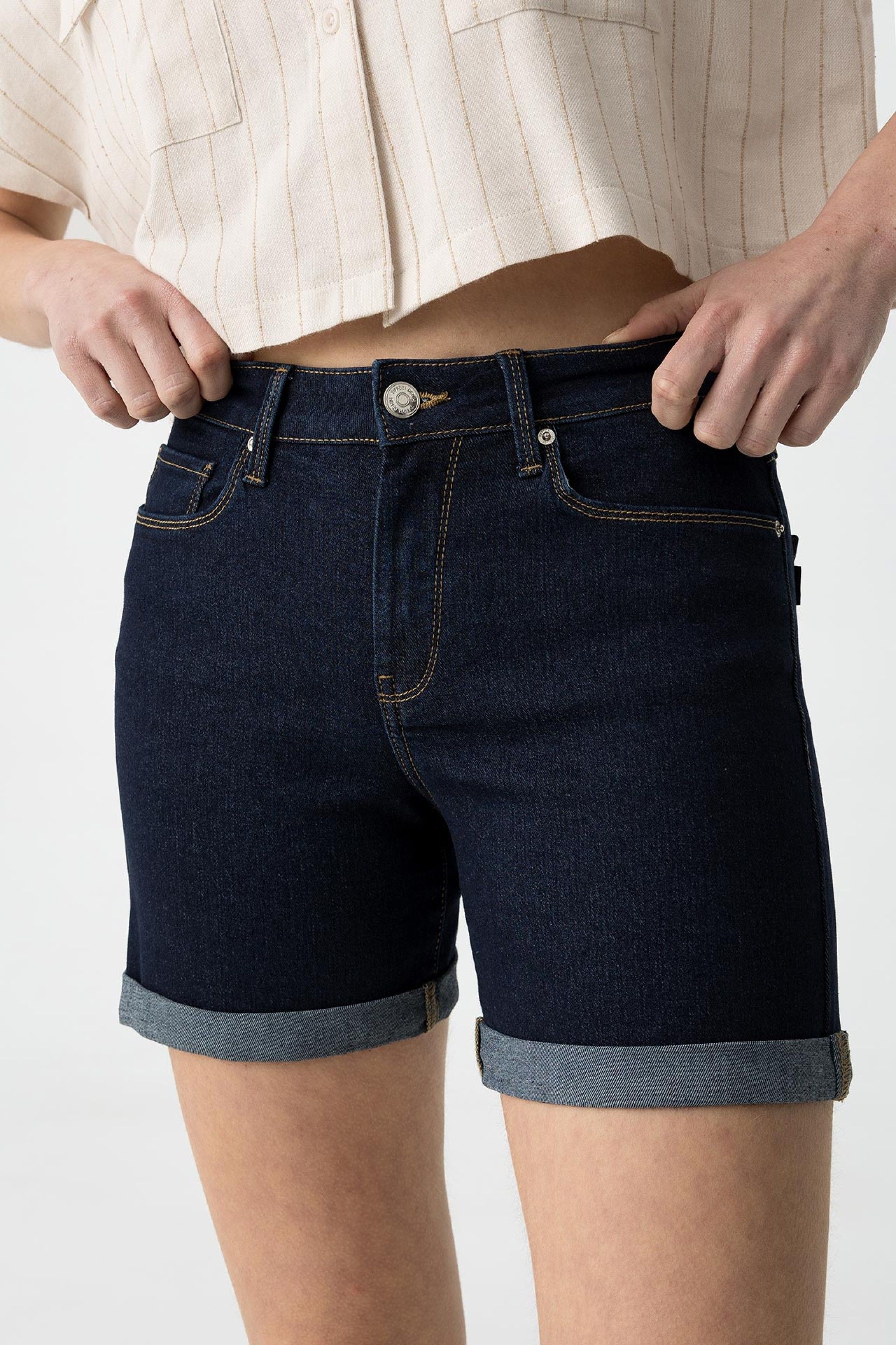 Jeans Corto Oscuro Rachel47 E10
