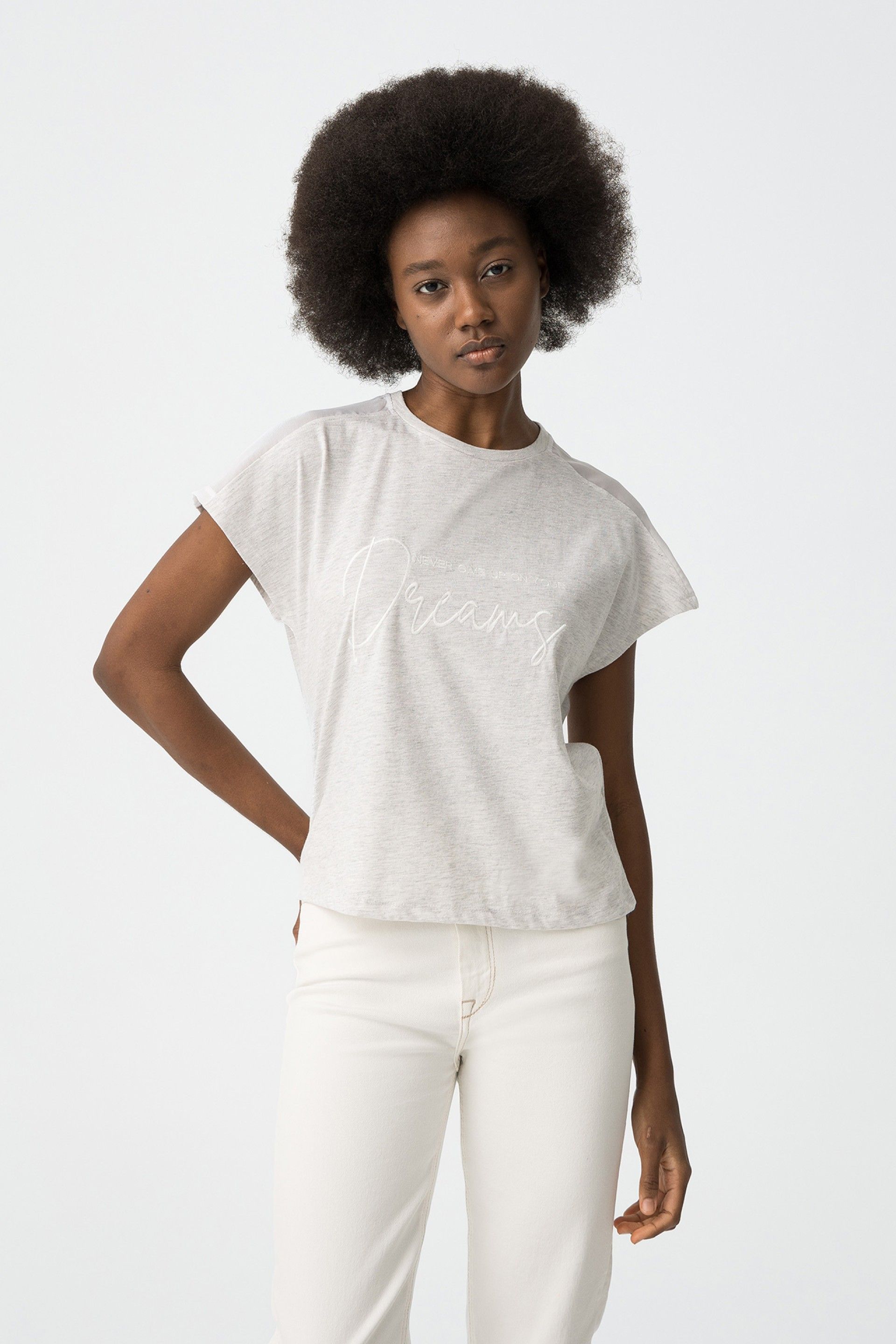 Camiseta Beby Gris