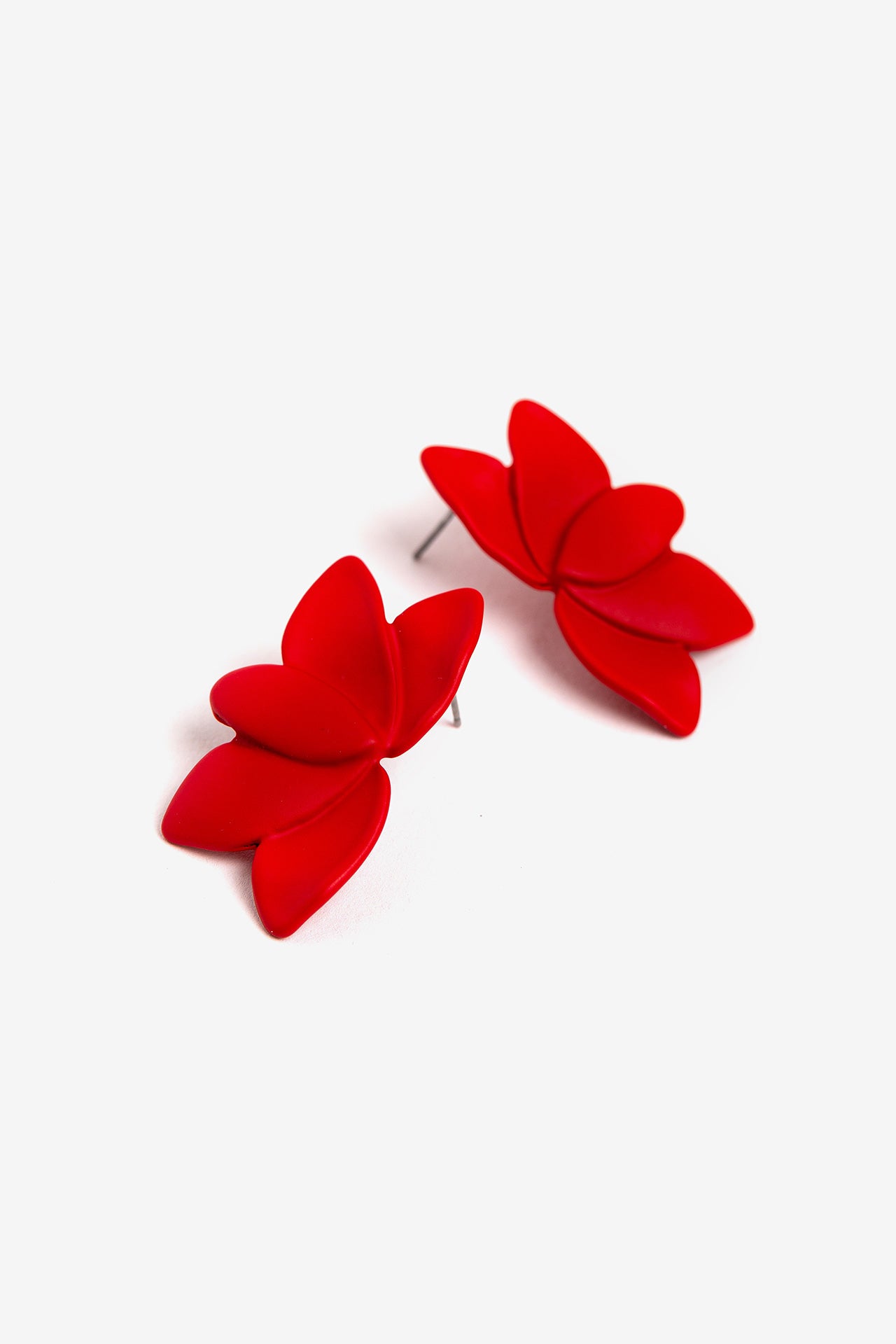 Pendientes Hojas Rojos 9165