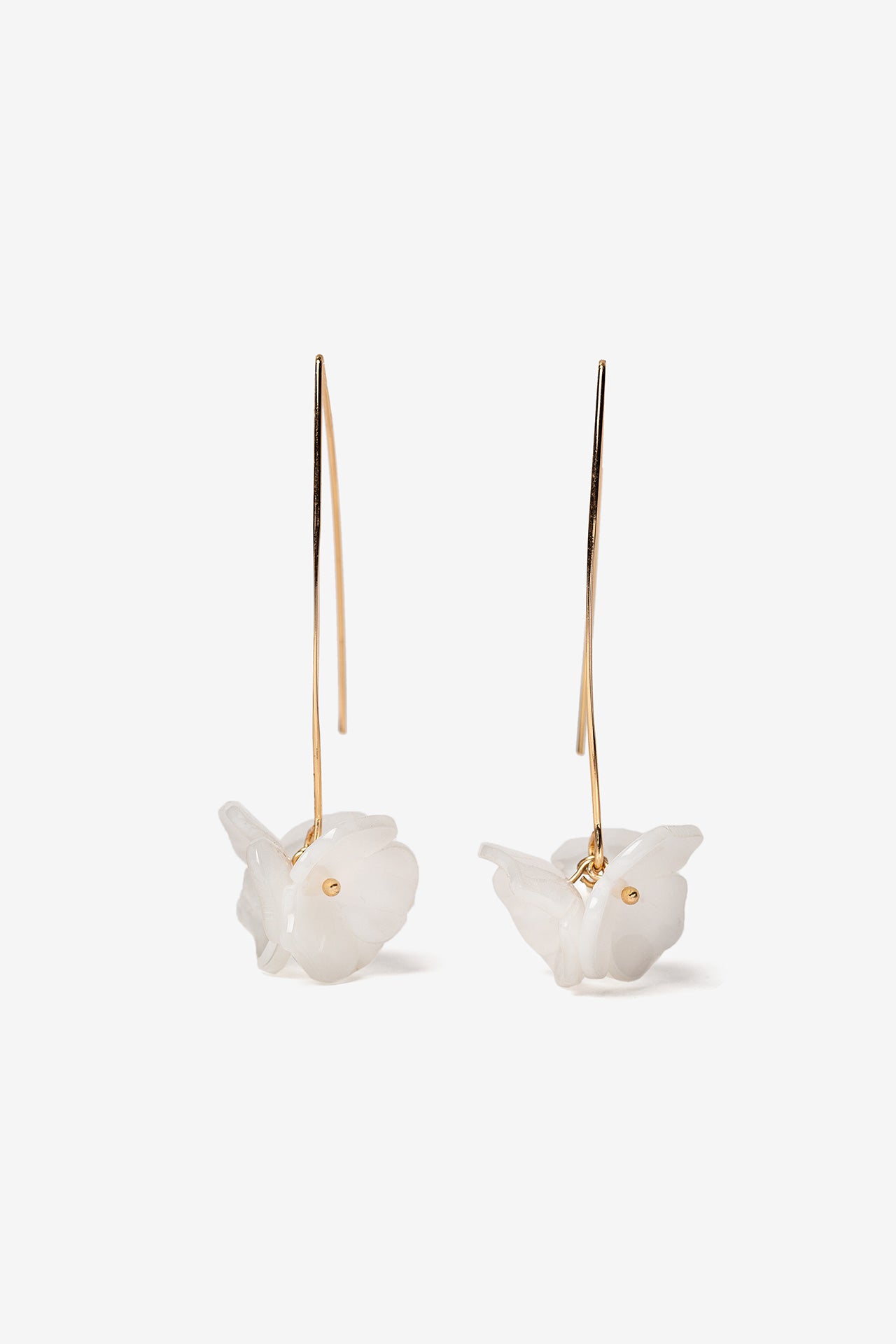 Pendientes Florales Blancos 9484
