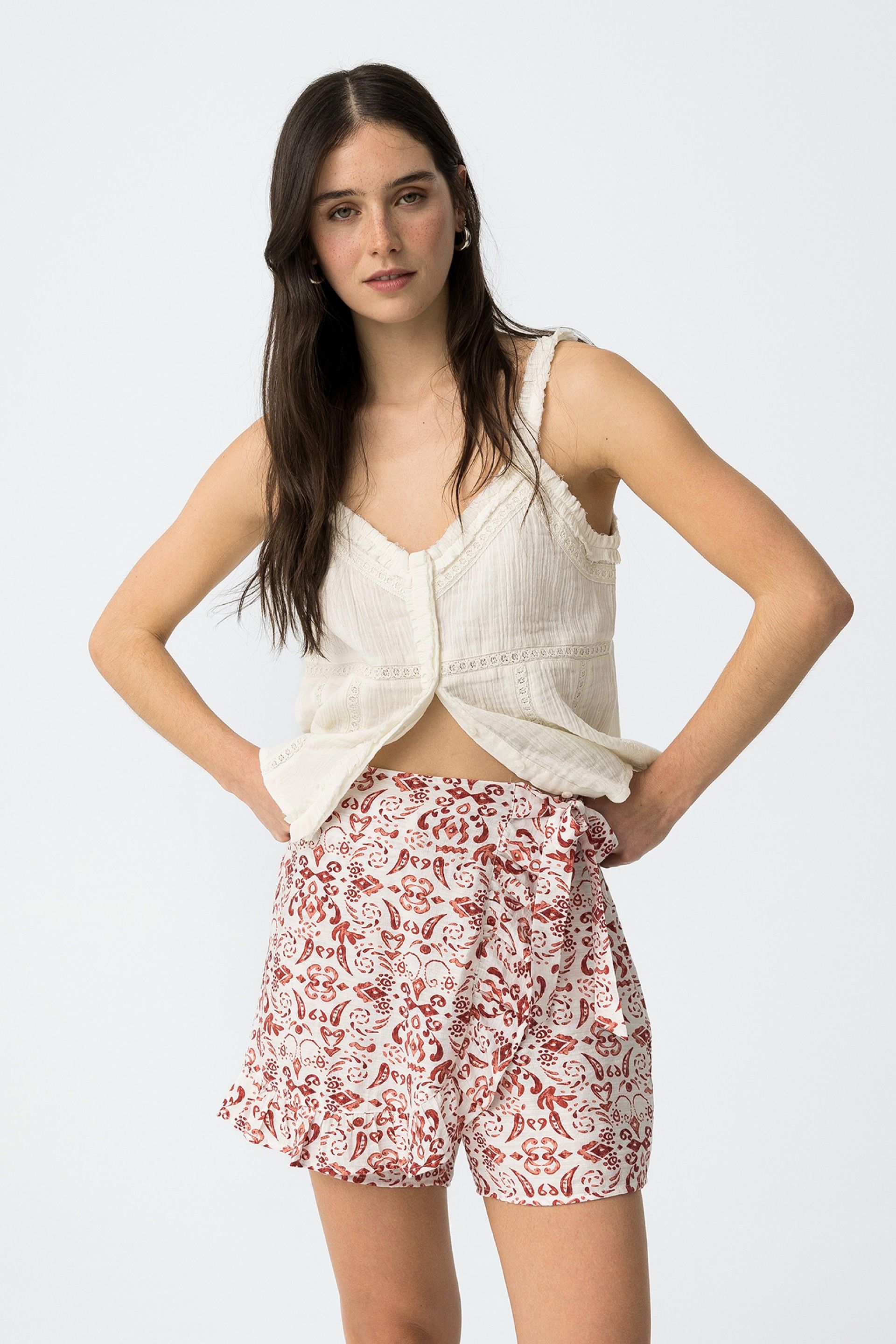 Falda/Pantalón Davina Roja