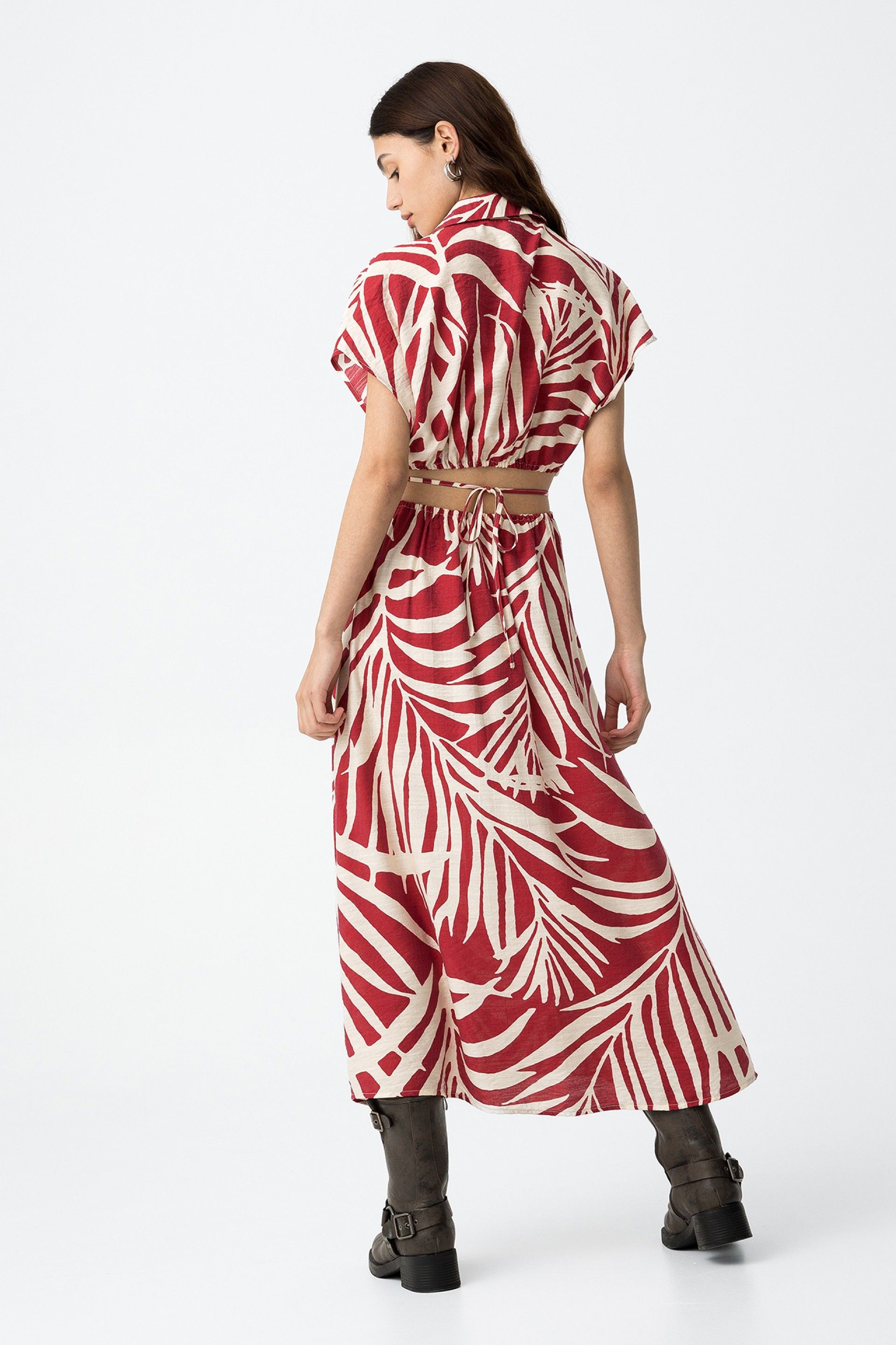Vestido Midi Corneto Rojo