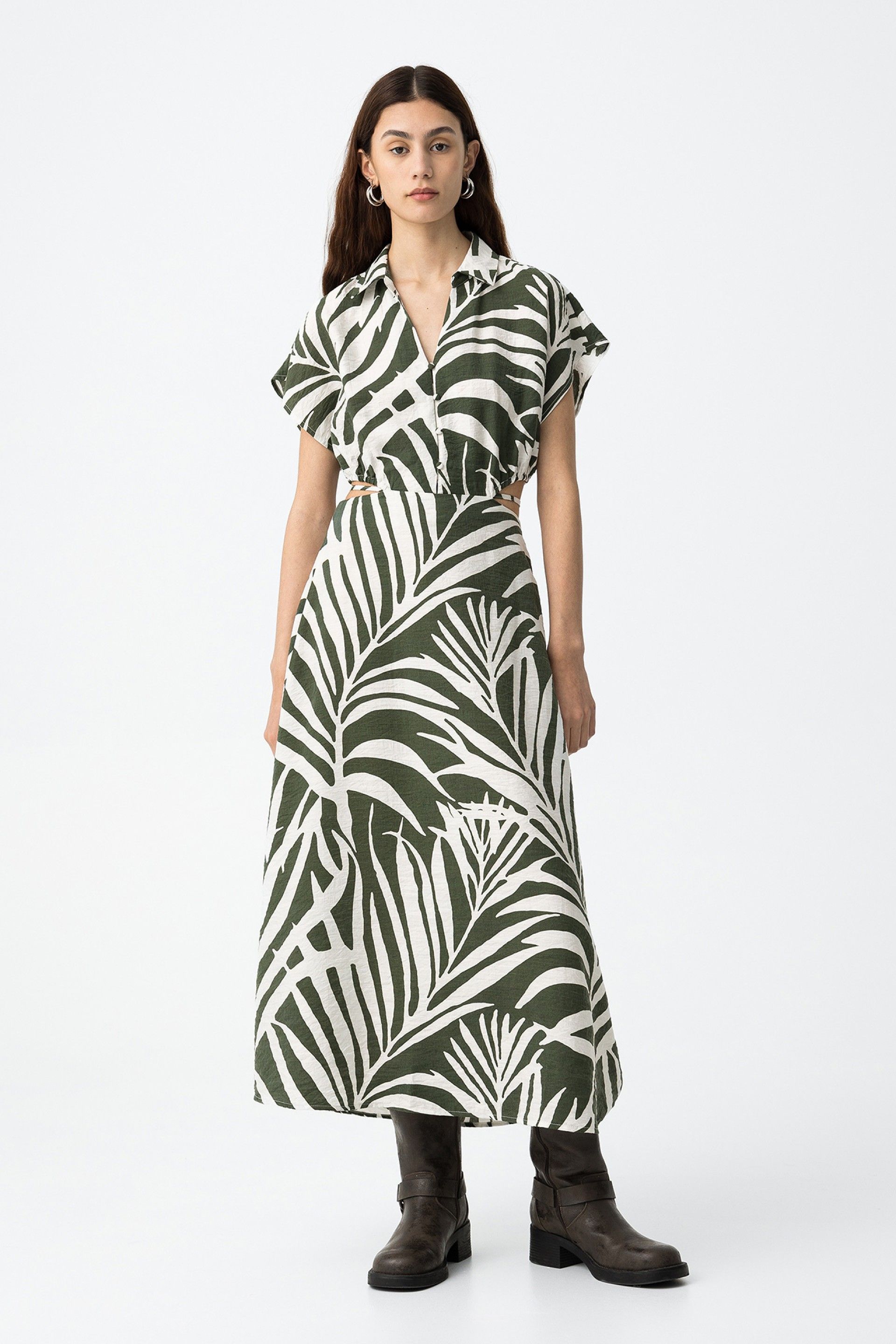 Vestido Midi Corneto Verde