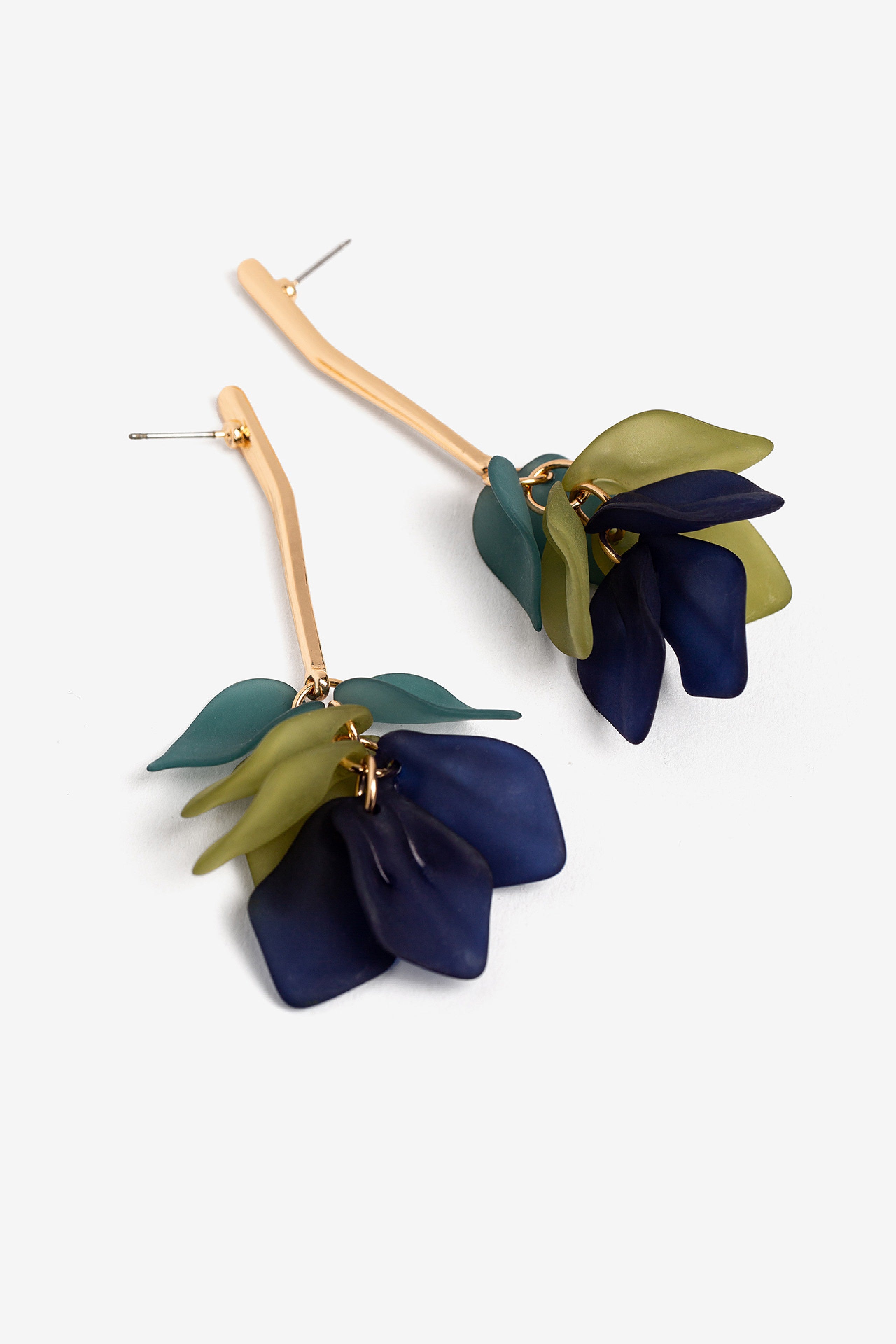 Pendientes Colgantes Tricolor 9596