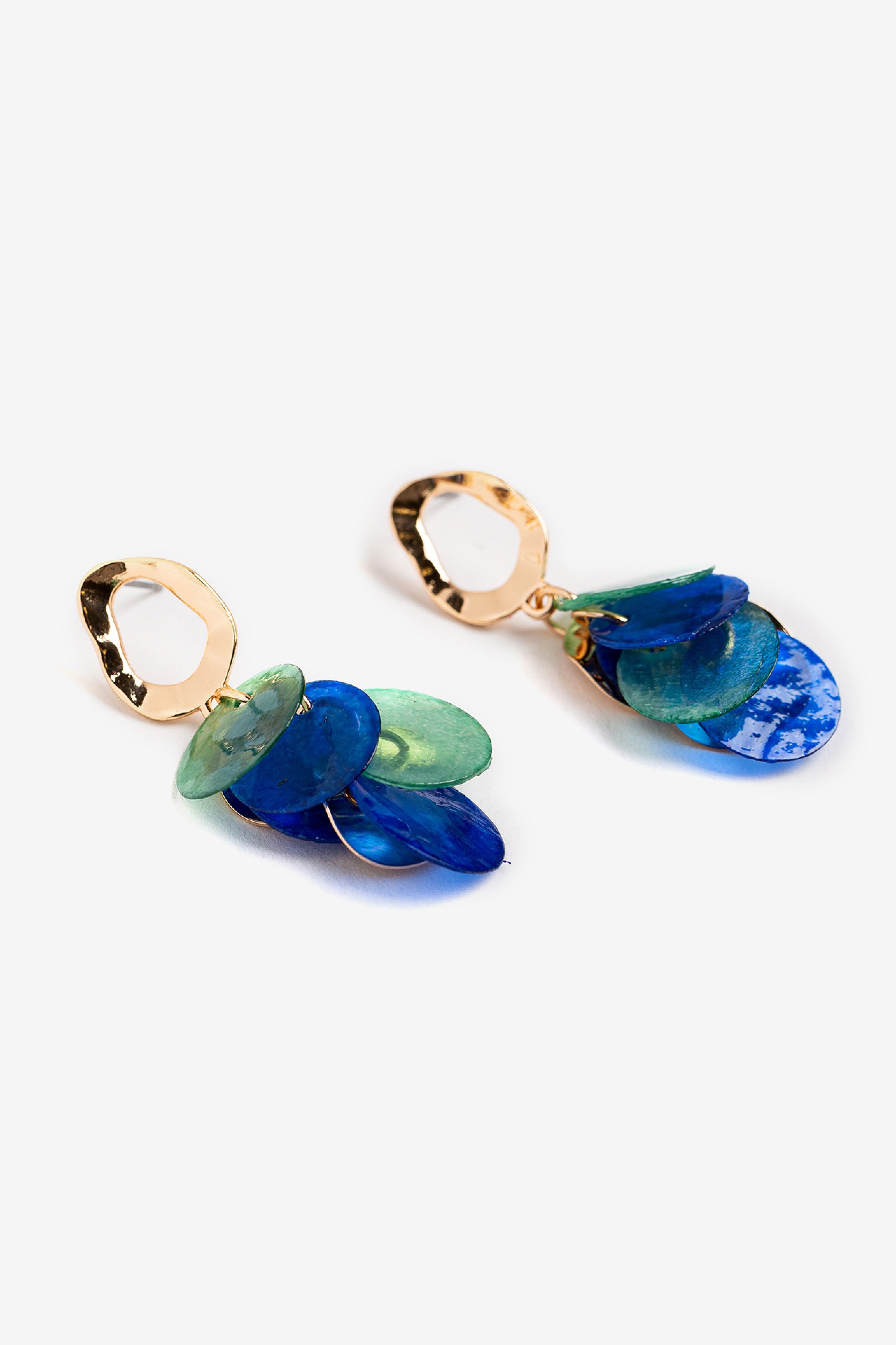 Pendientes Nácar Bicolor 9605