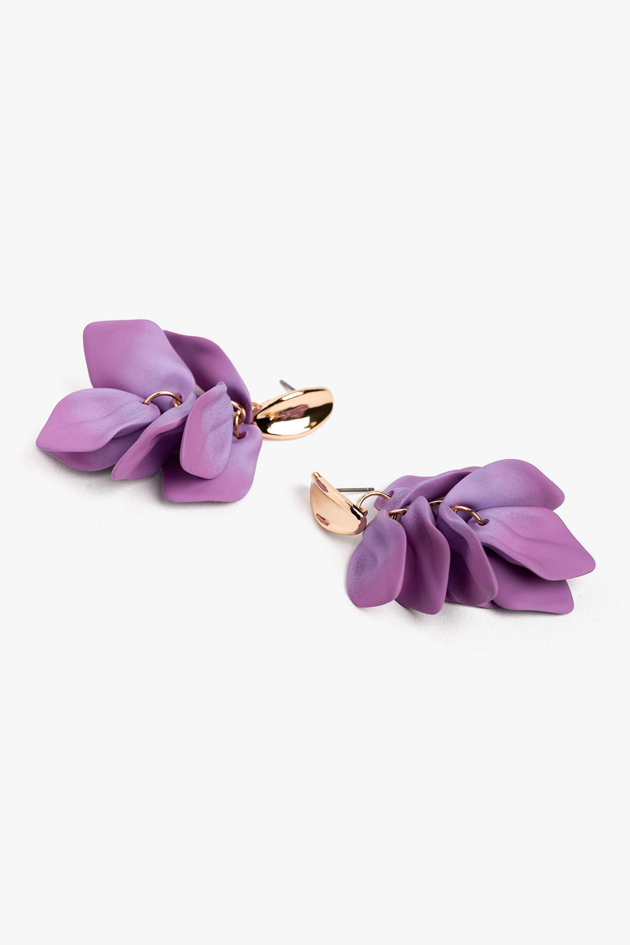 Pendientes Pétalo Lila  9616