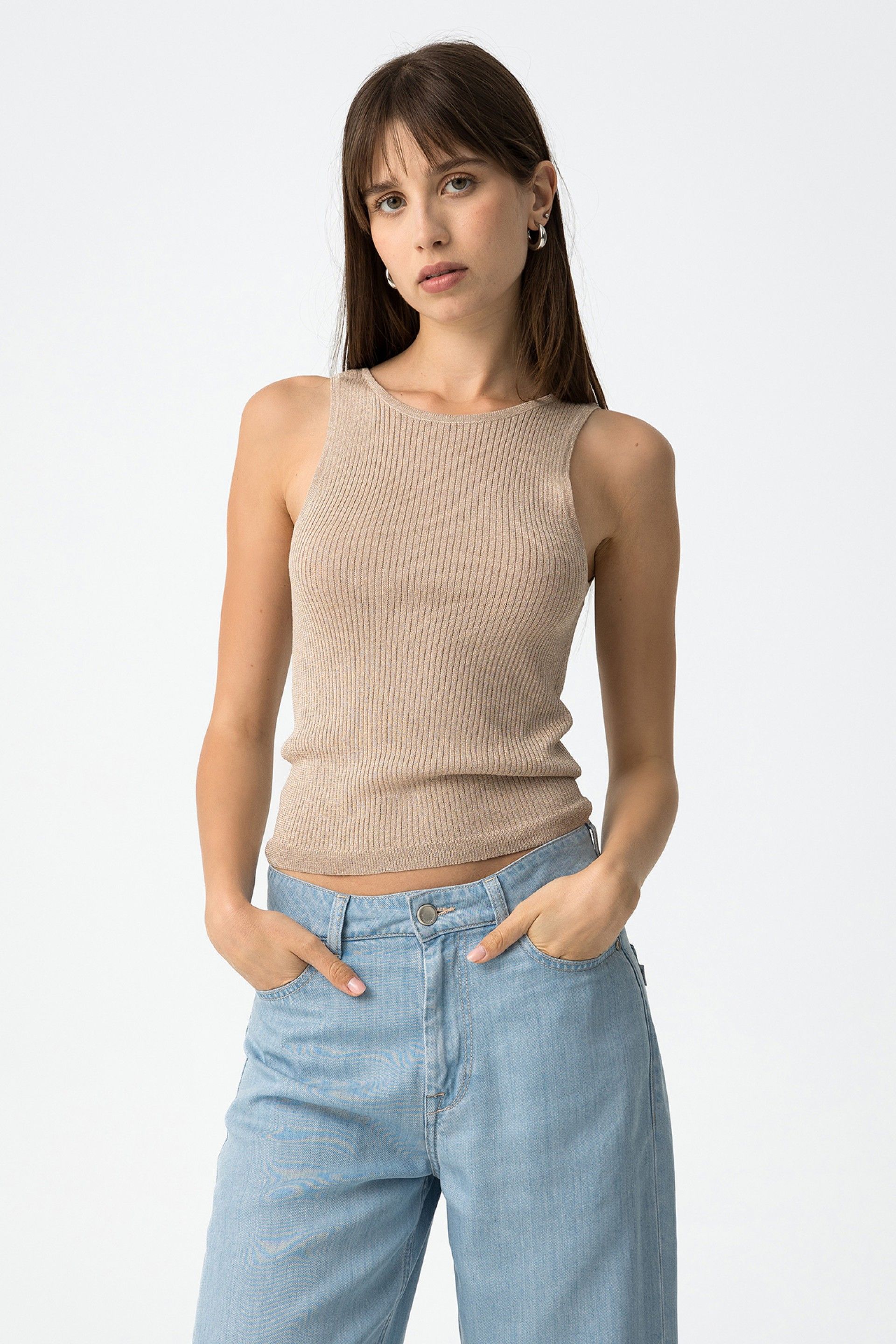 Top Luzia Reversible Beige