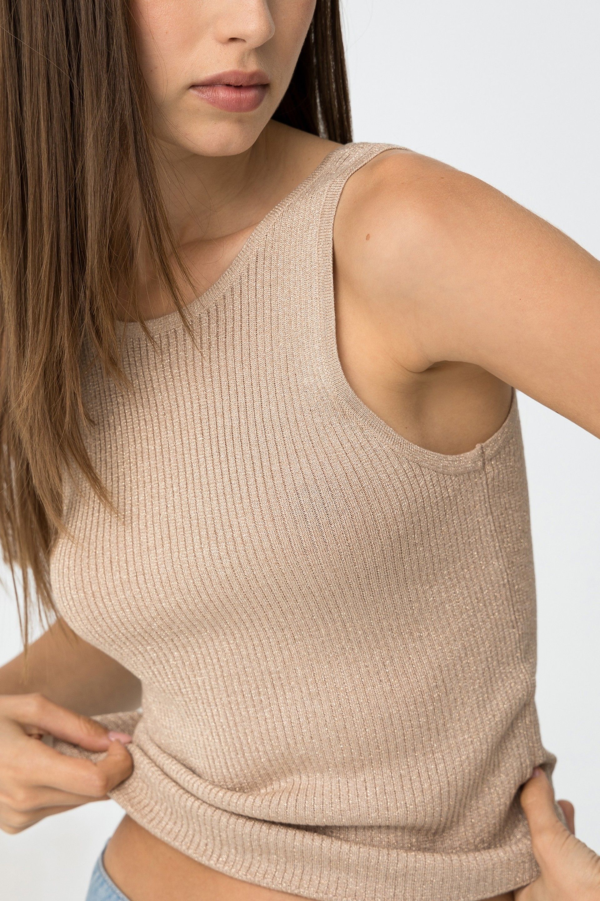 Top Luzia Reversible Beige