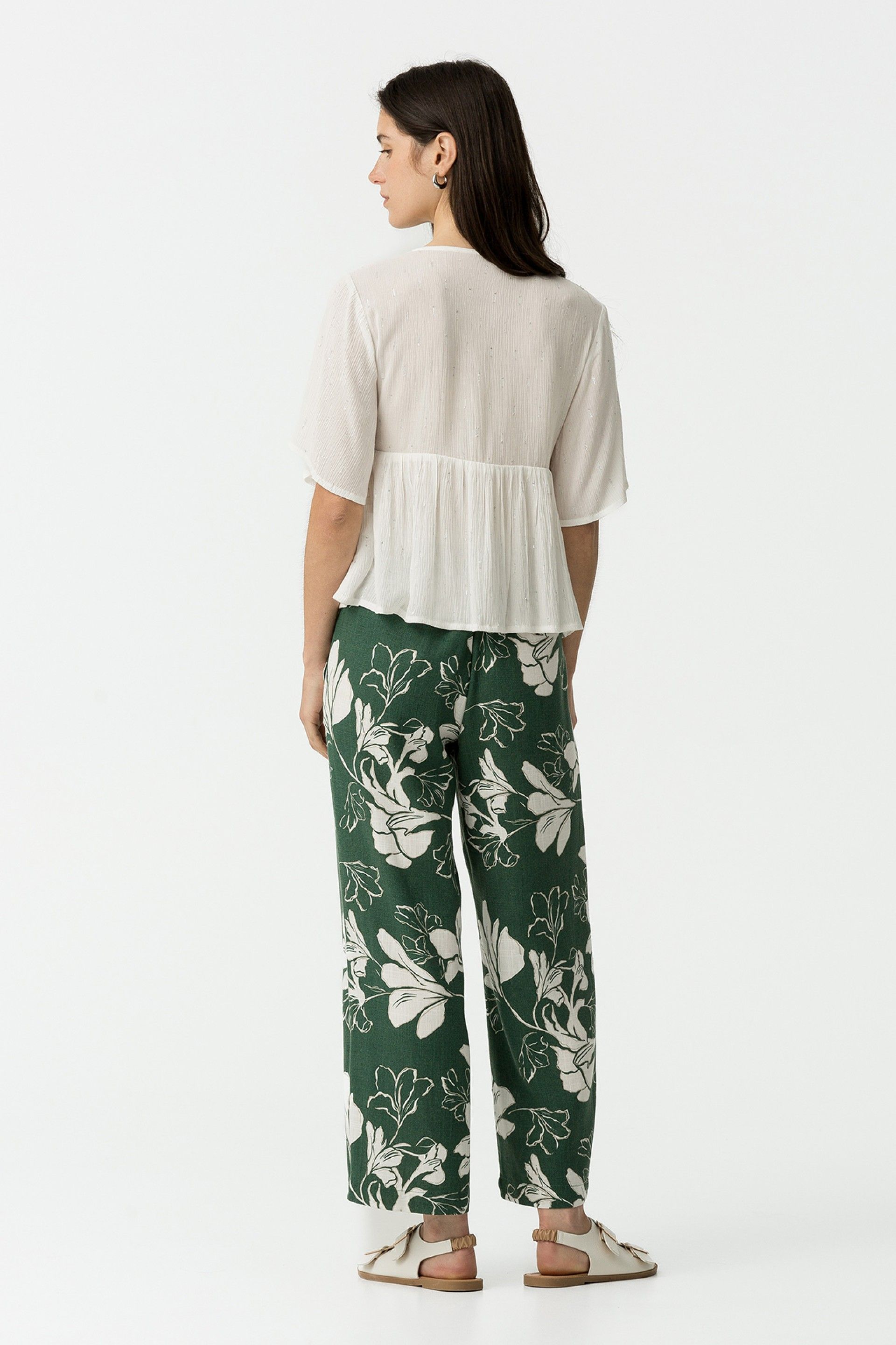 Pantalón Floral Verde Joana