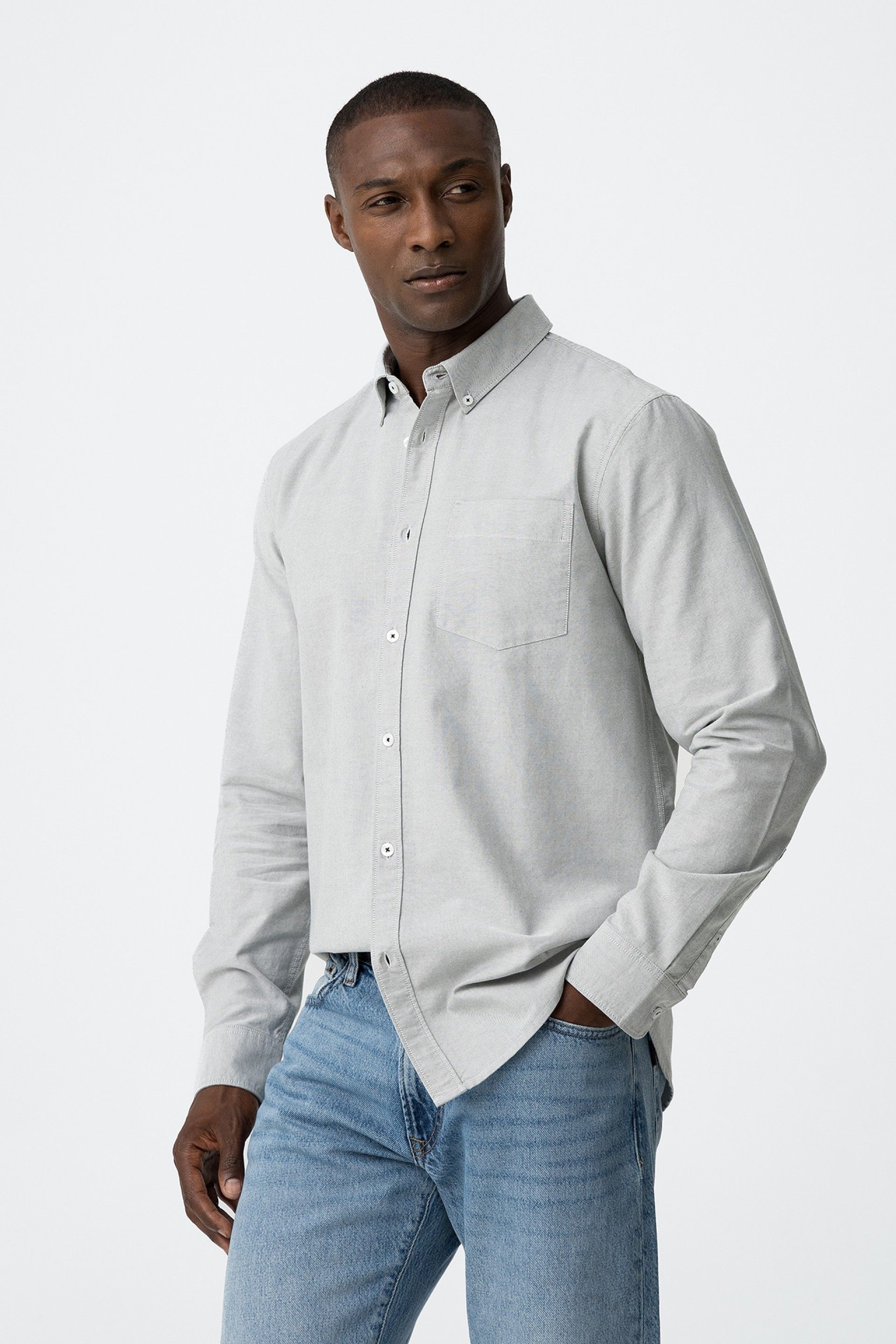 Camisa Tommy Gris Verdoso