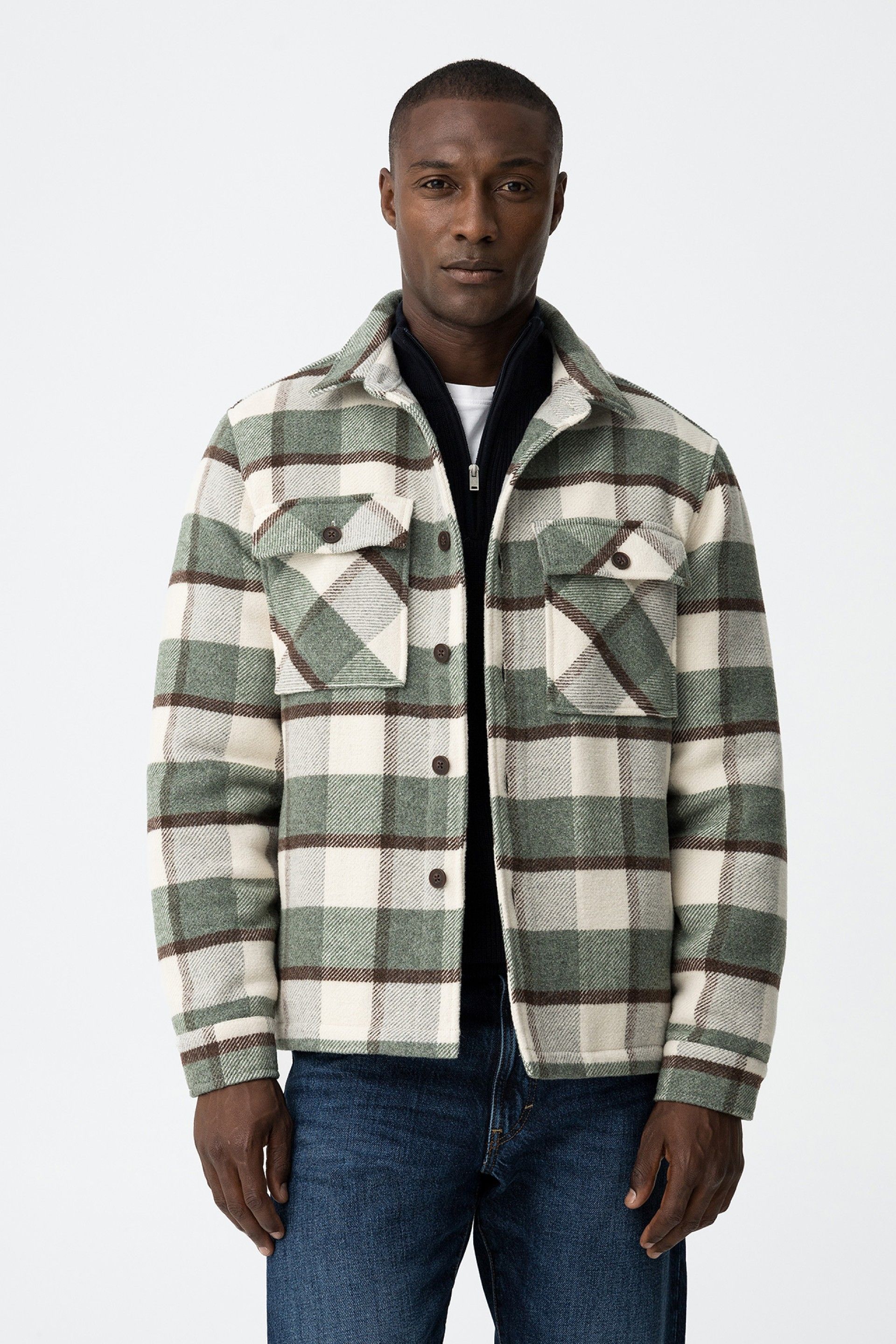 Chaqueta Perth Cuadros Verde