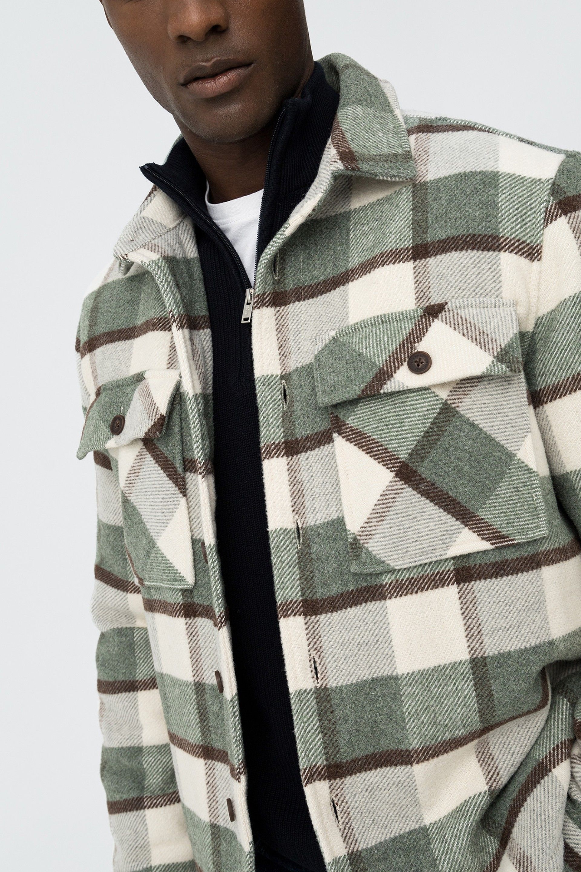 Chaqueta Perth Cuadros Verde