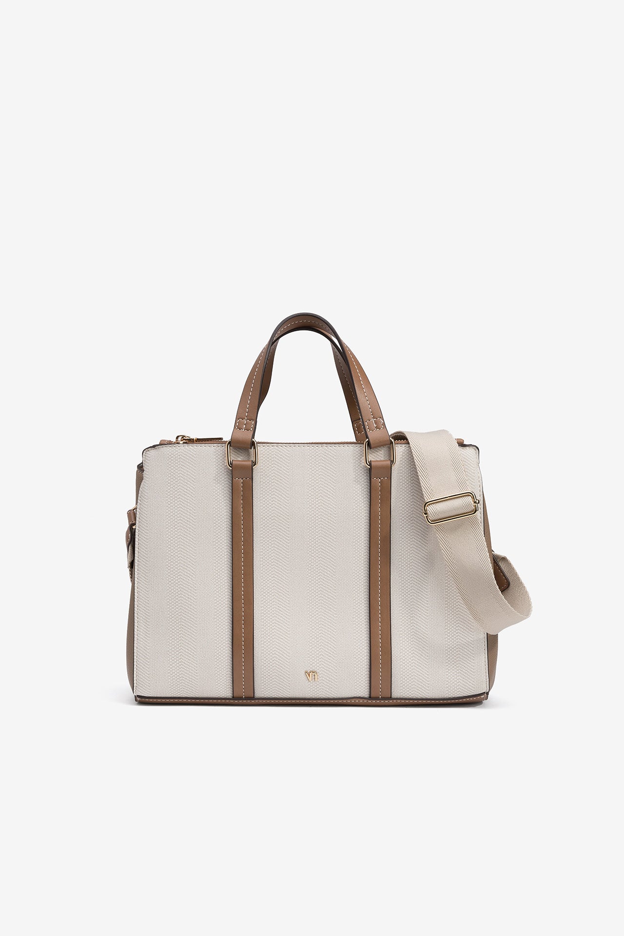 Bolso Beige Tricolor 4539