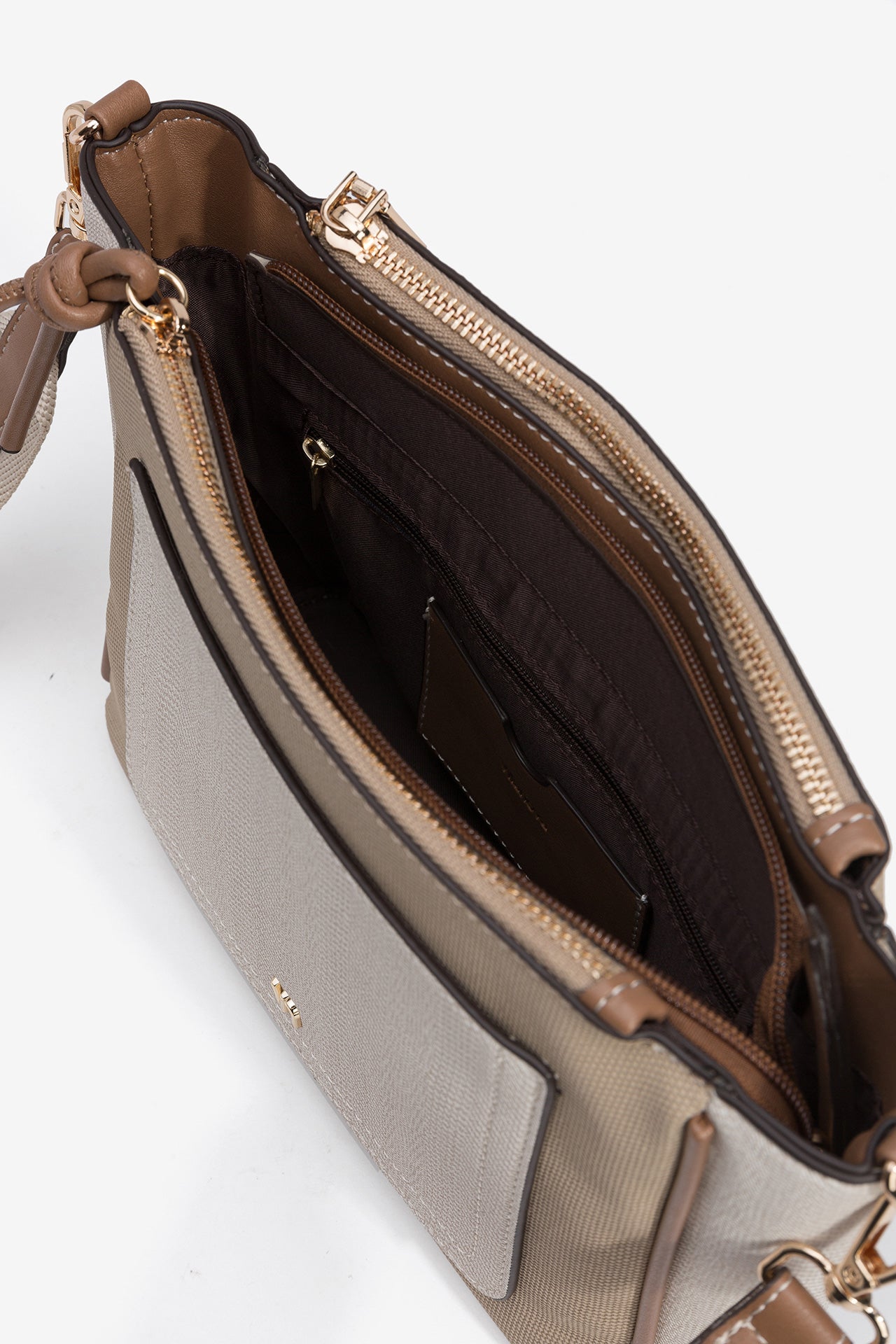 Bandolera Tricolor Beige 4541