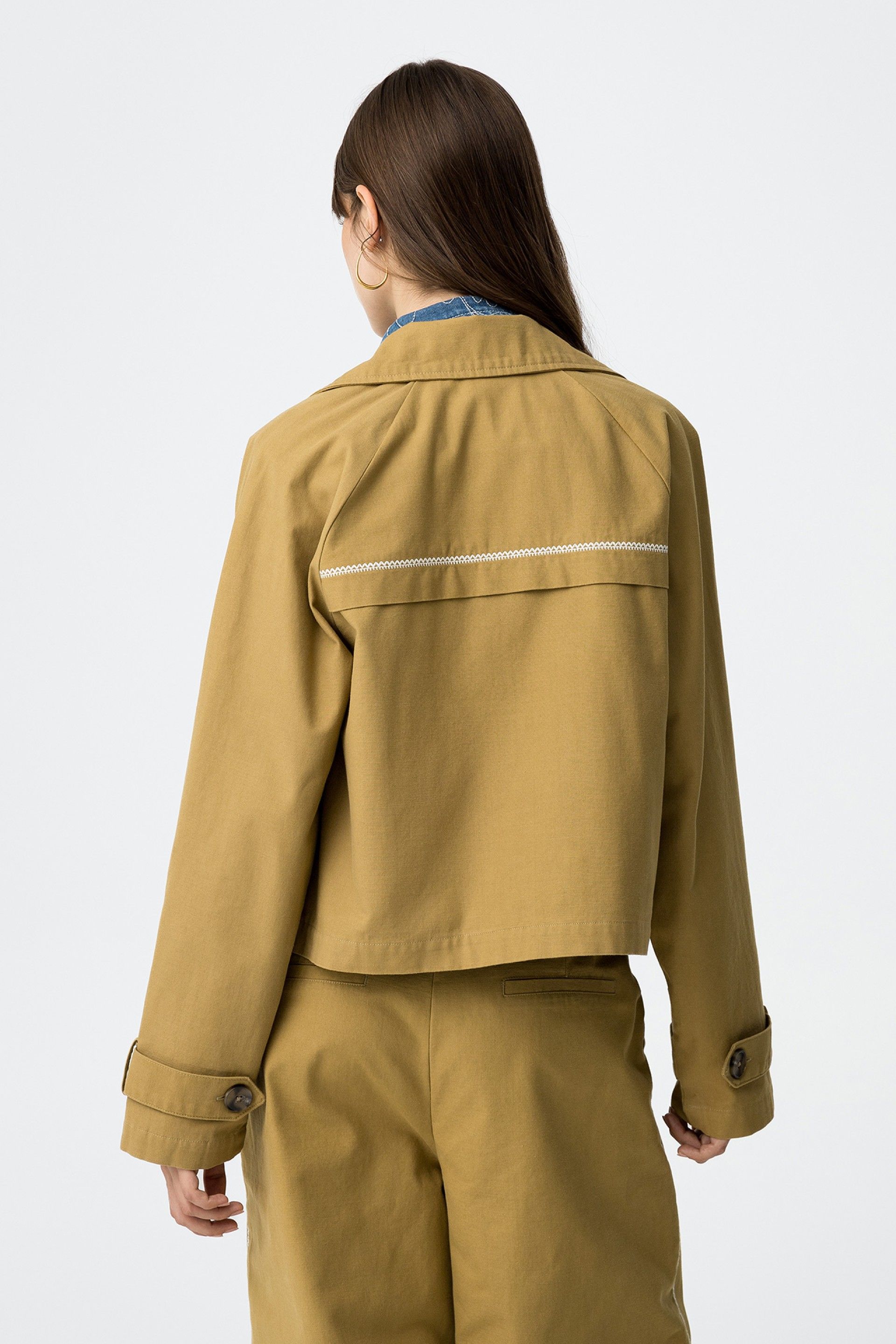 Gabardina Corta Nara Verde