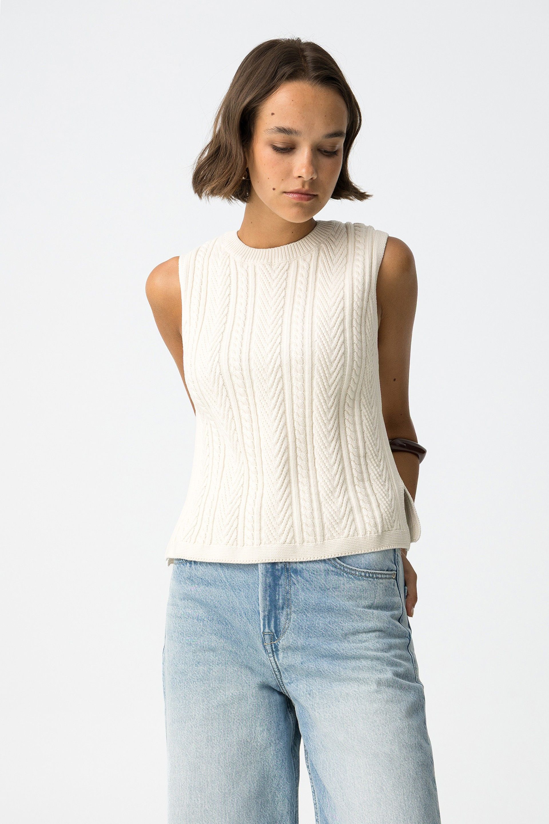 Chaleco Celine Crudo