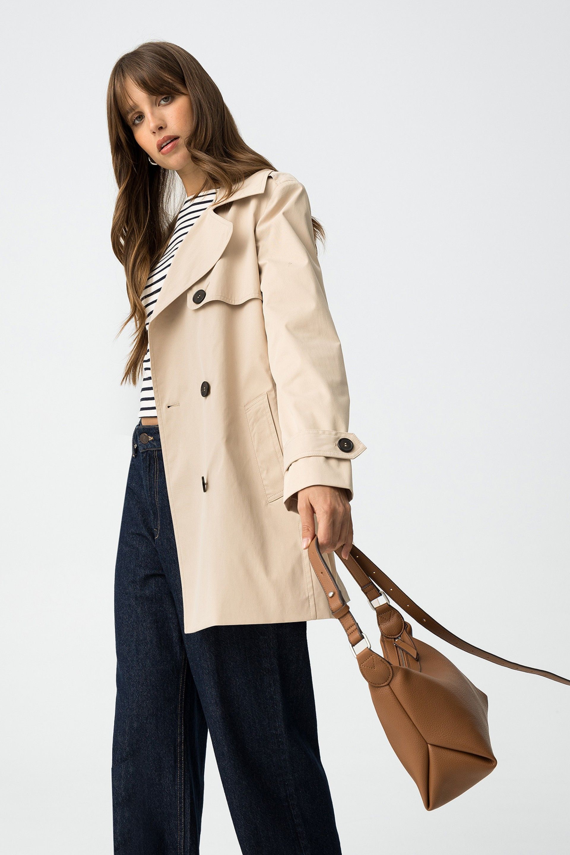 Gabardina Ganzi Beige