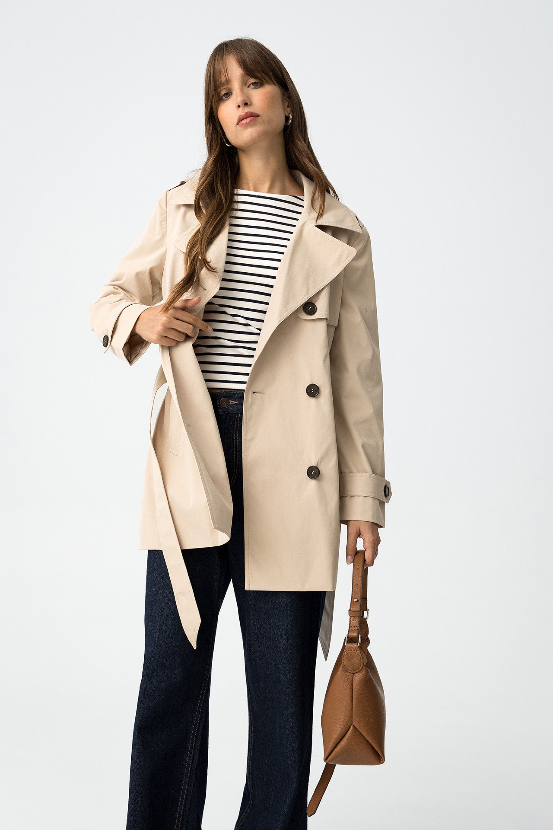 Gabardina Ganzi Beige