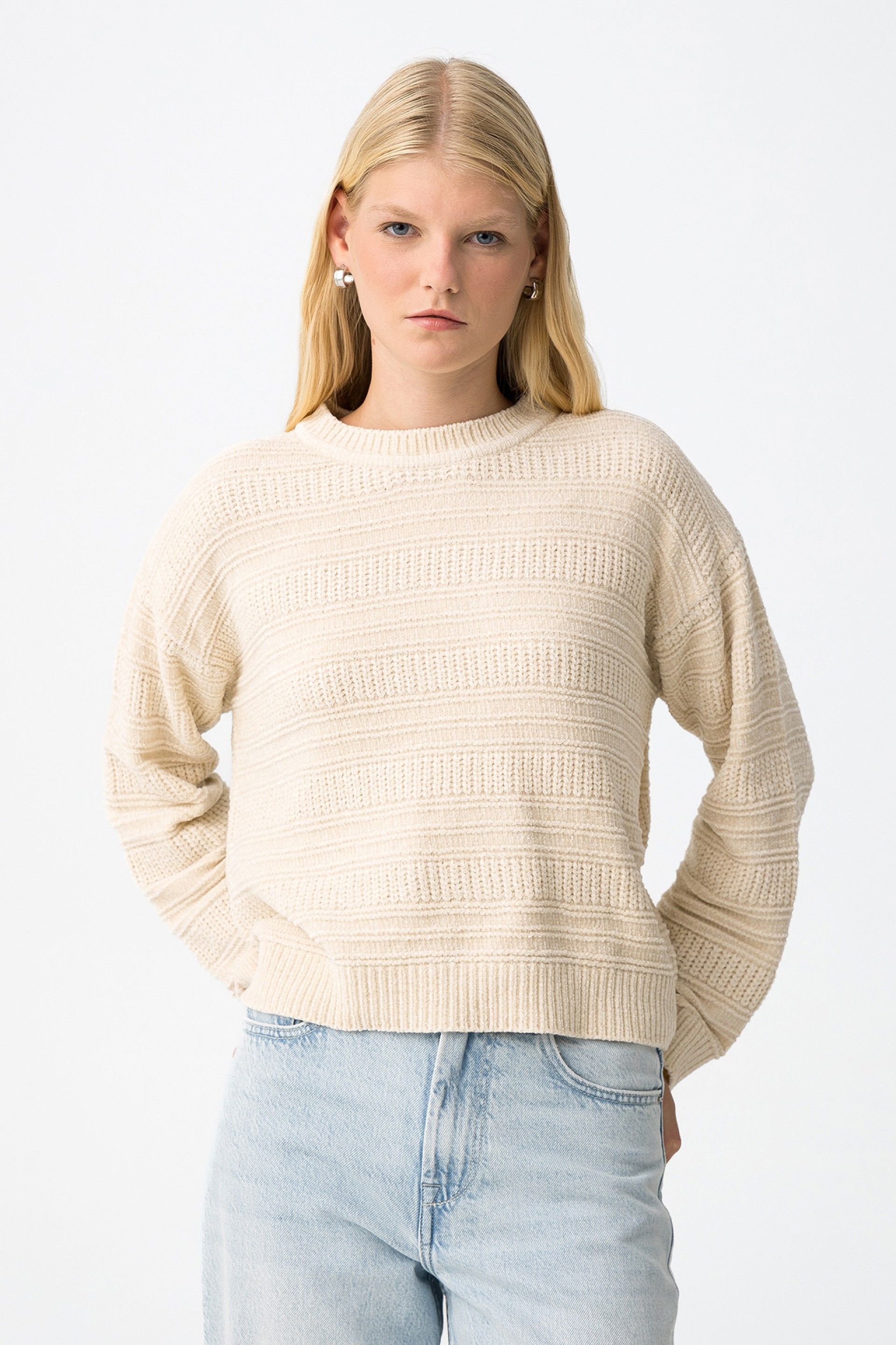 Jersey Chenilla Policena Beige