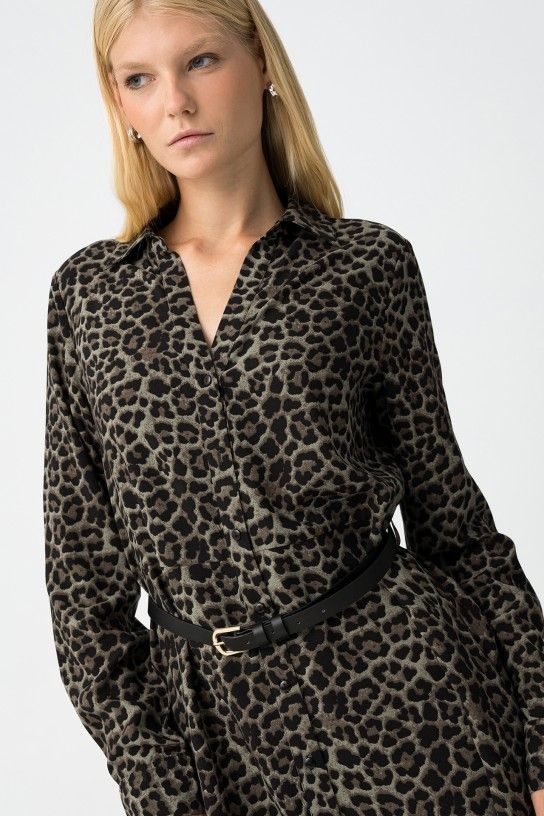 Vestido Leopardo + Cinturón