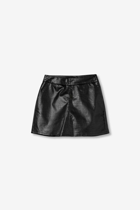 Falda Pantalón Piel Croc