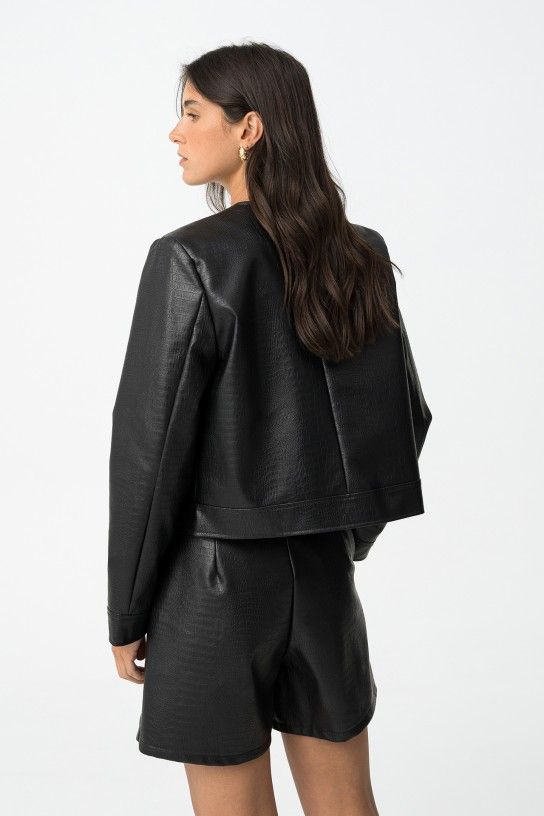 Chaqueta Piel Croc