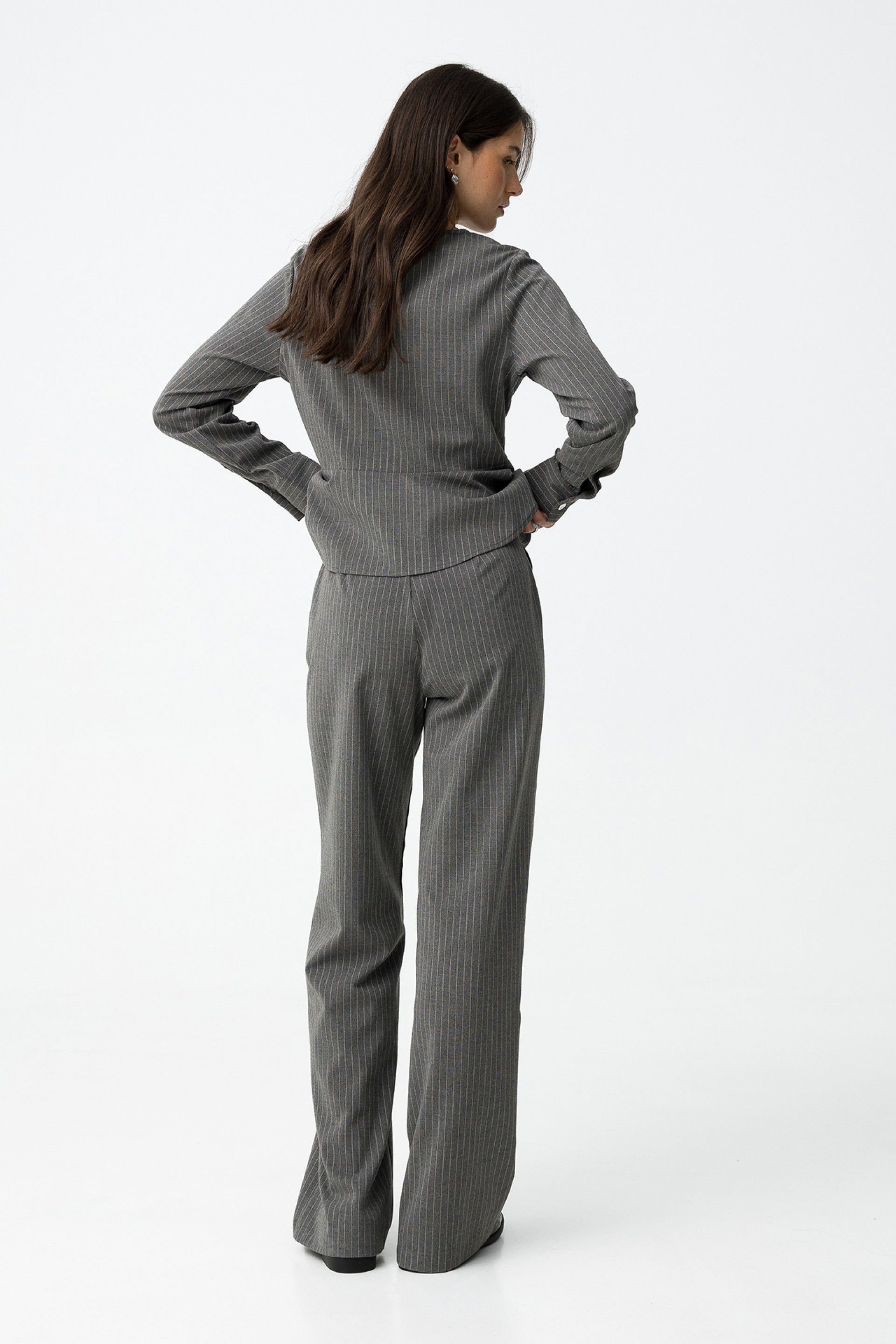 Pantalón Rayas Riley Gris