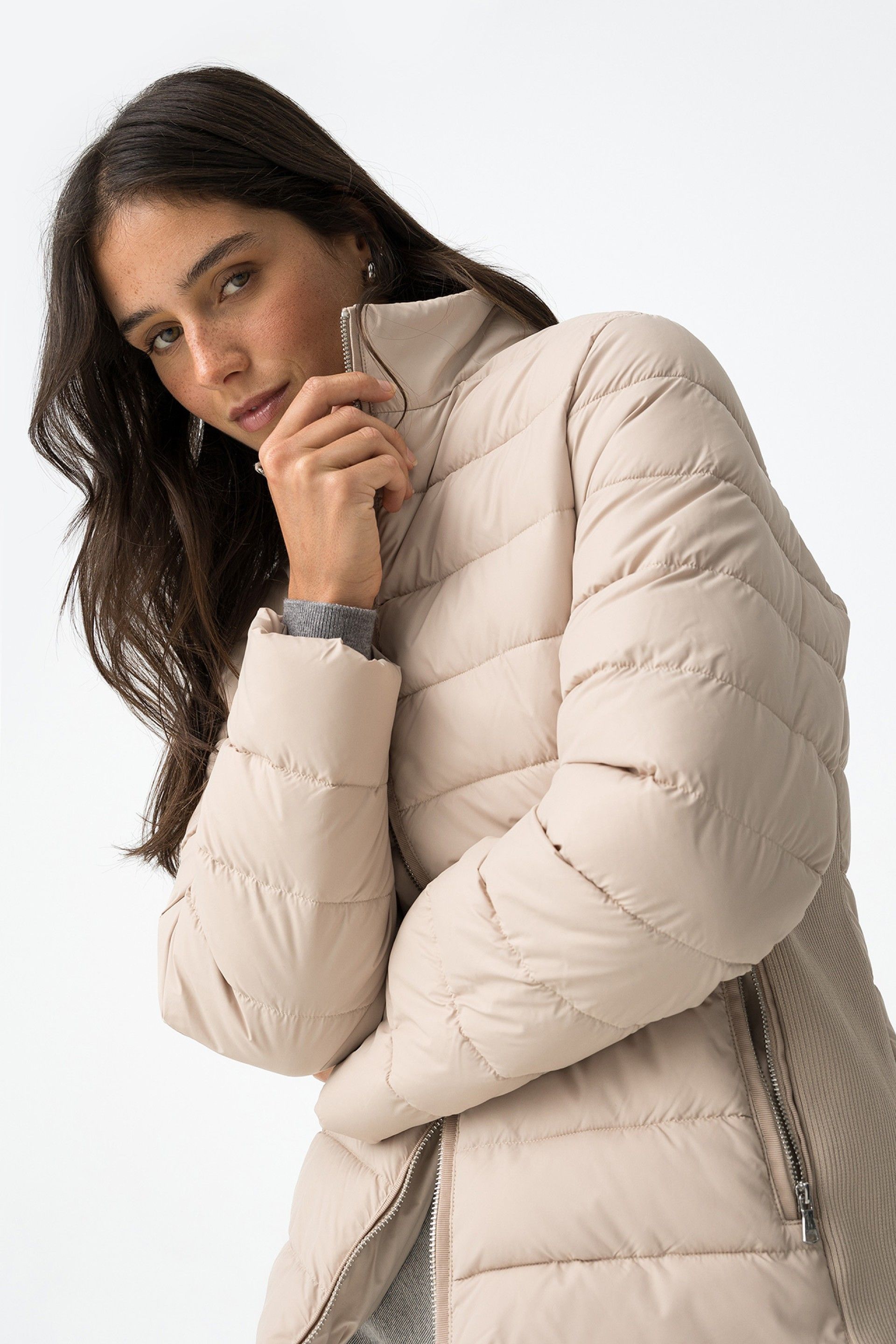 Chaqueta Acolchada Evelyn Beige