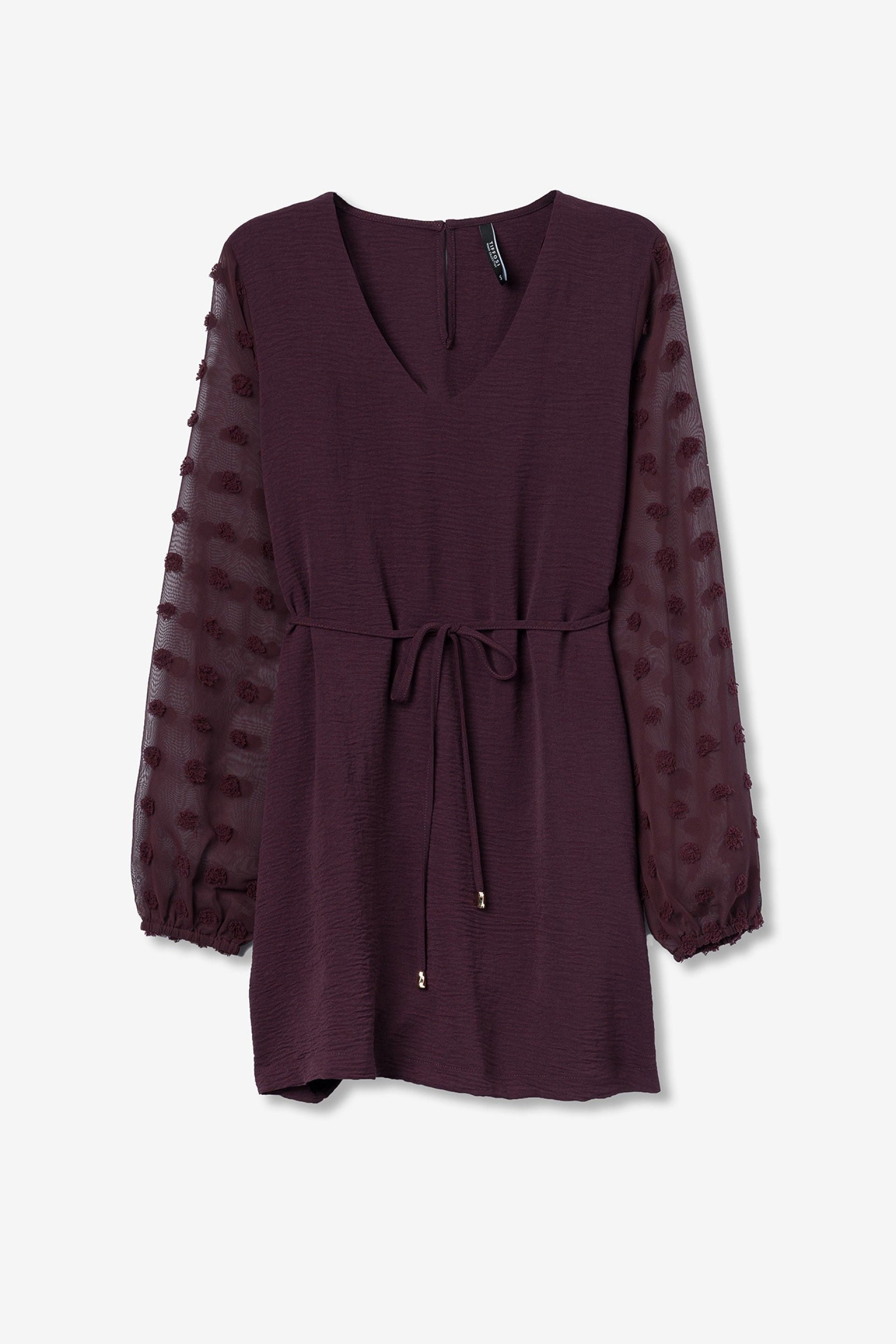 Vestido Paula Burdeos