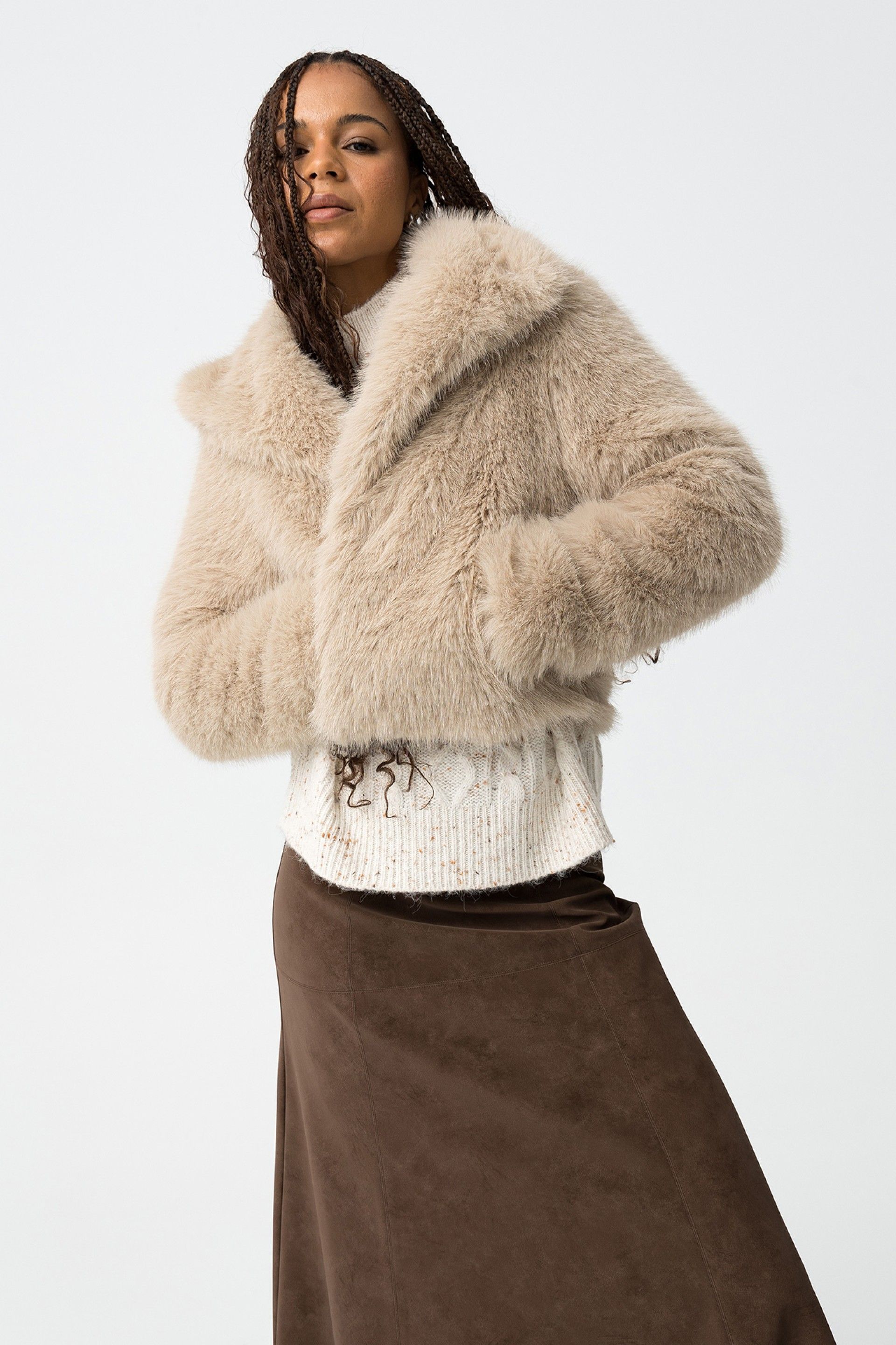 Chaqueta Thretha Beige