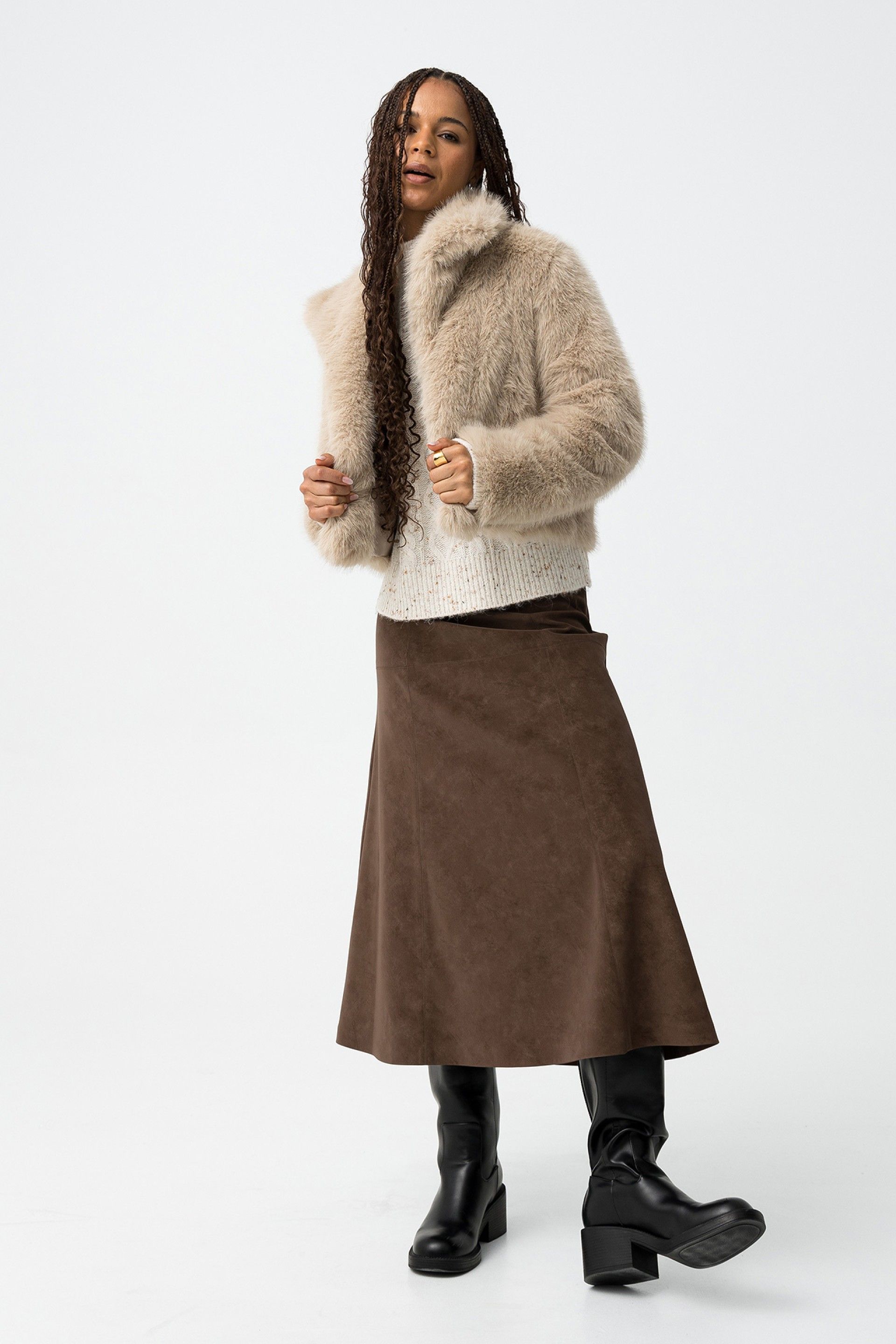 Chaqueta Thretha Beige