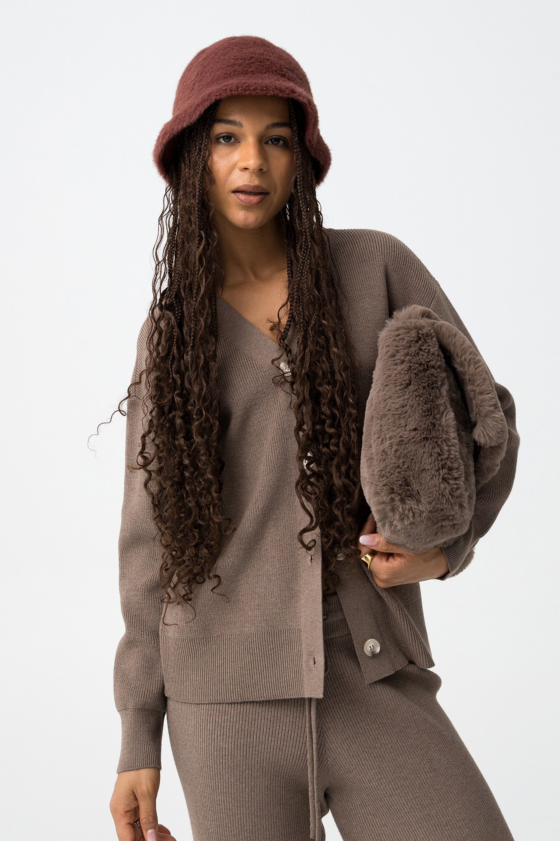 Cárdigan Mix&Match Marrón