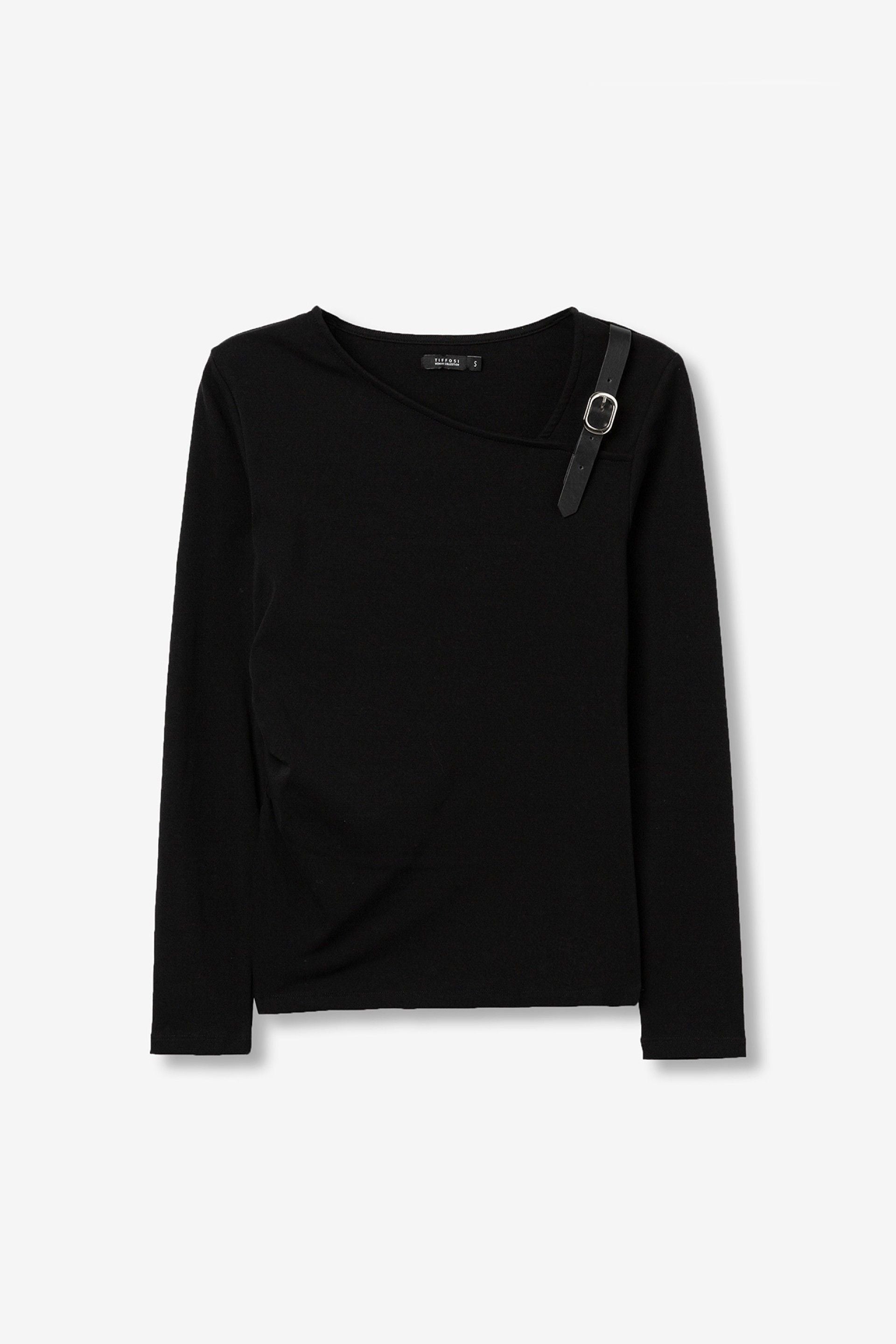 Camiseta Asimétrica Malli Negra