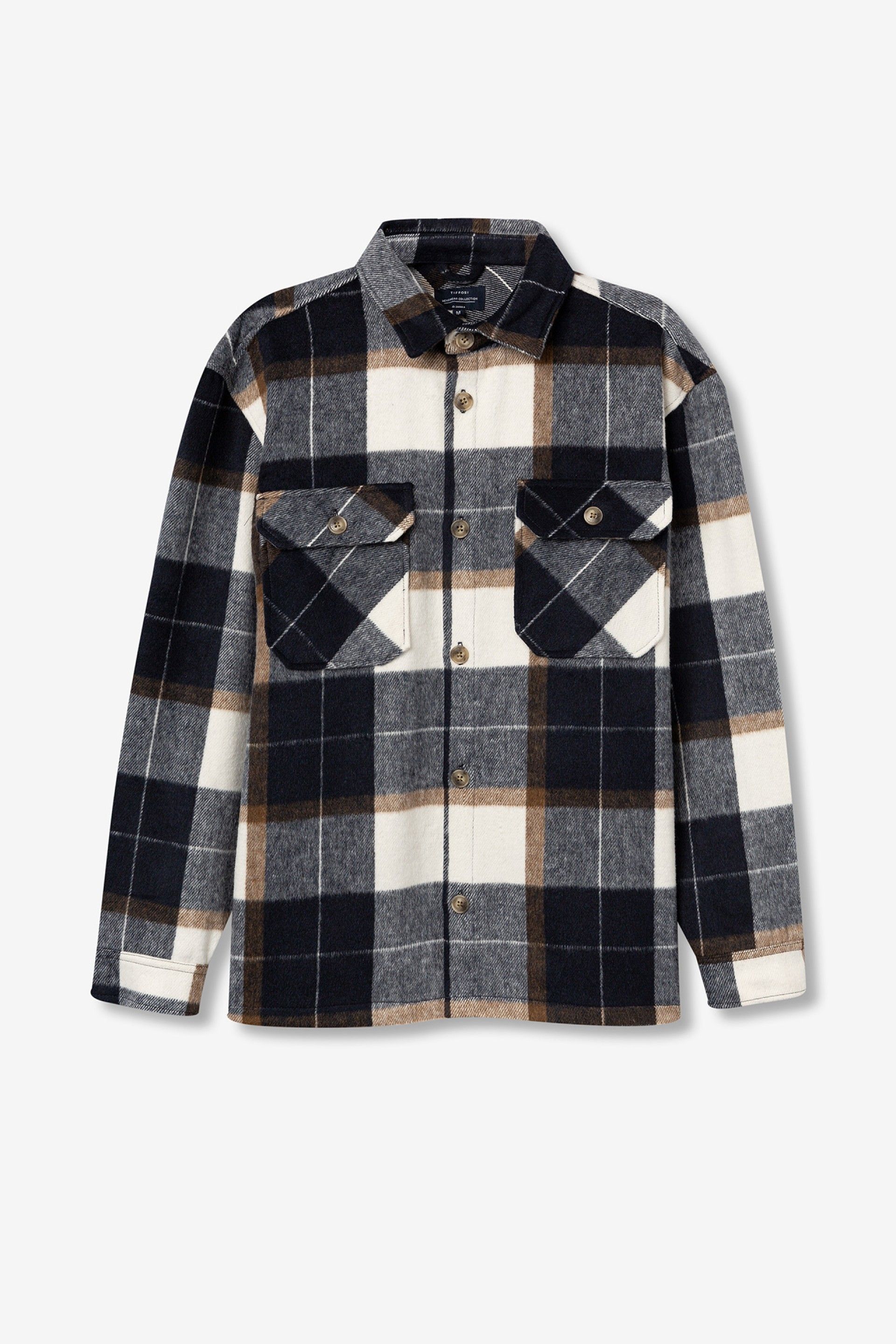 Sobrecamisa Cash Cuadros Marino
