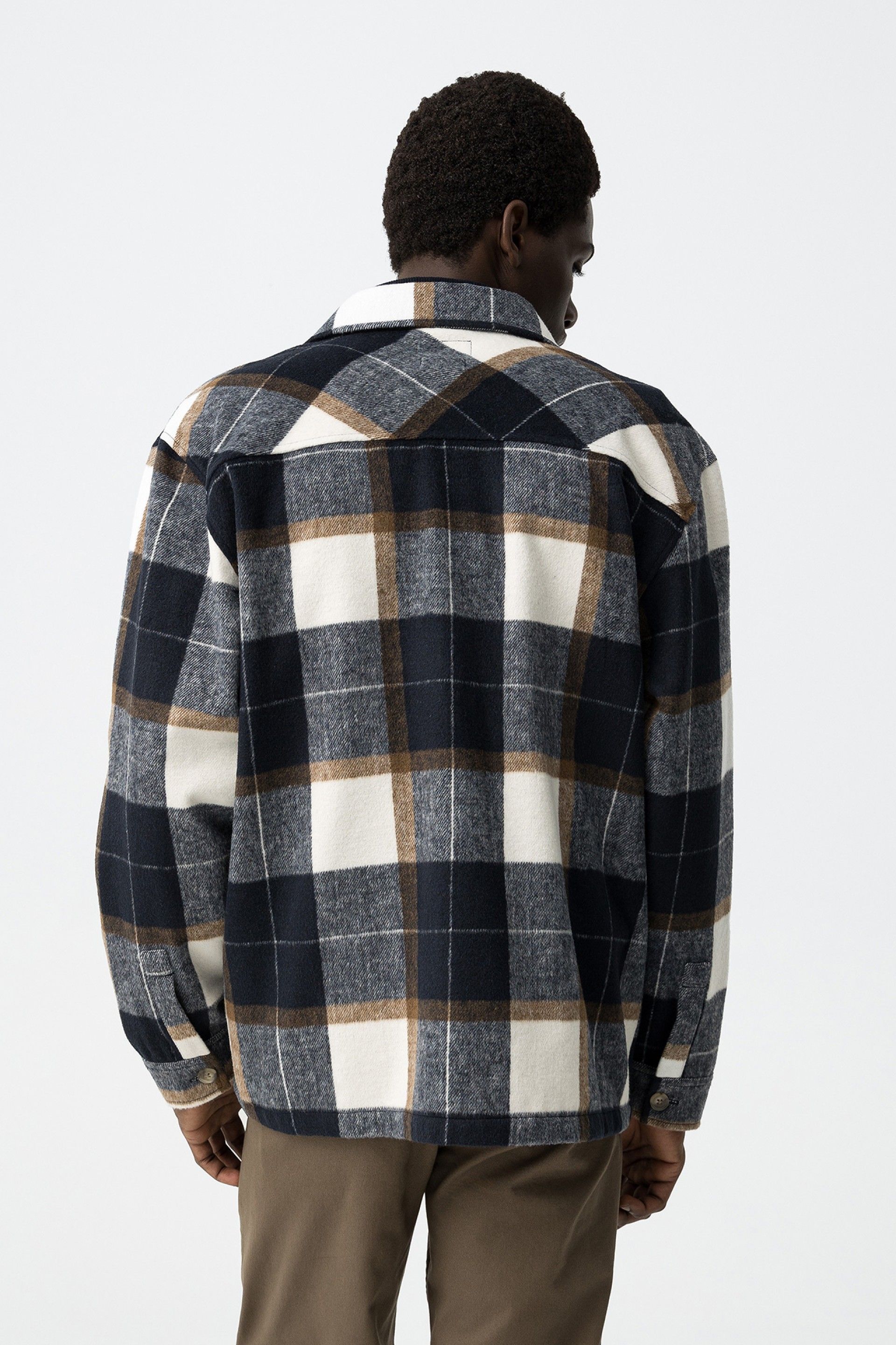Sobrecamisa Cash Cuadros Marino