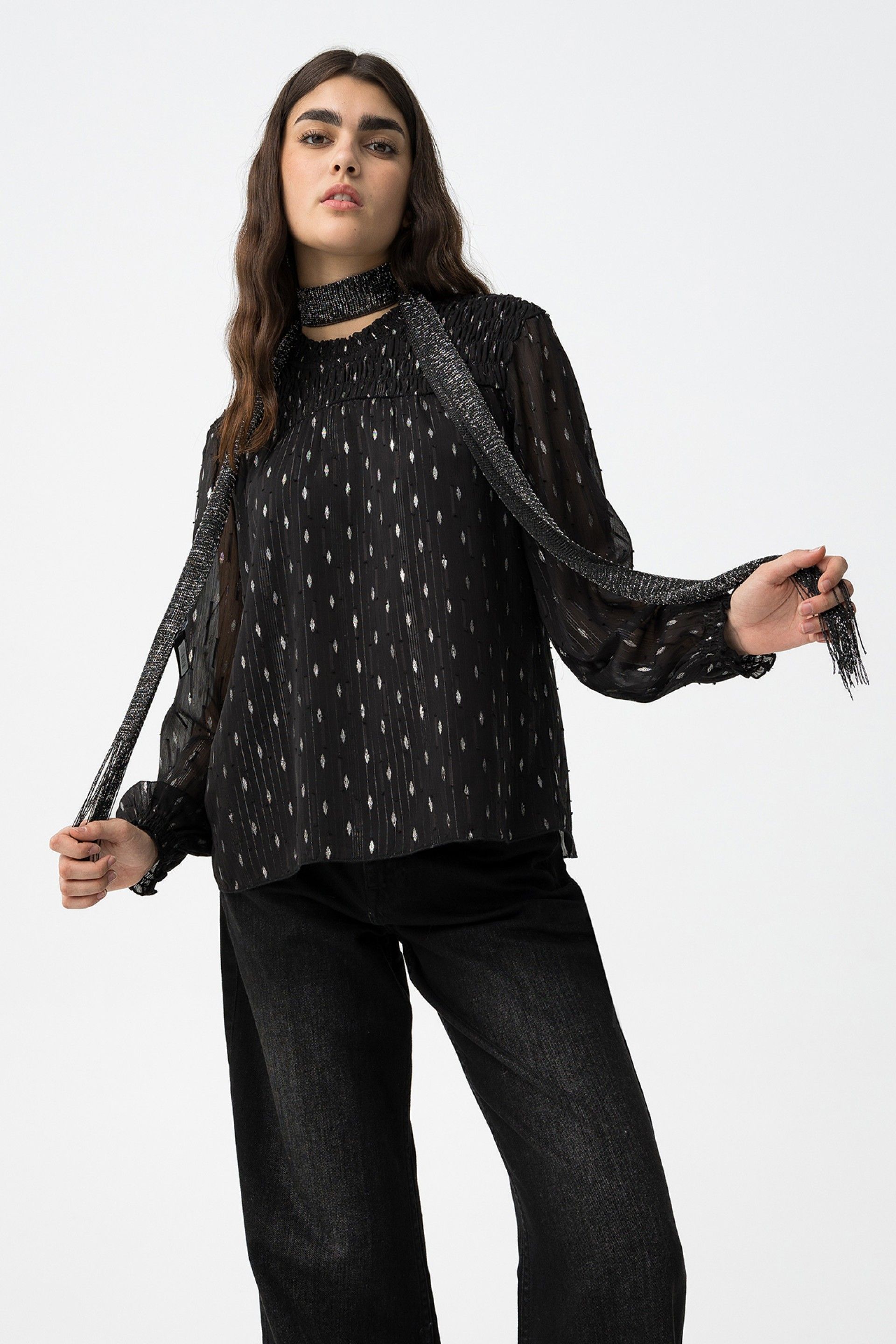 Blusa Fernanda Negra