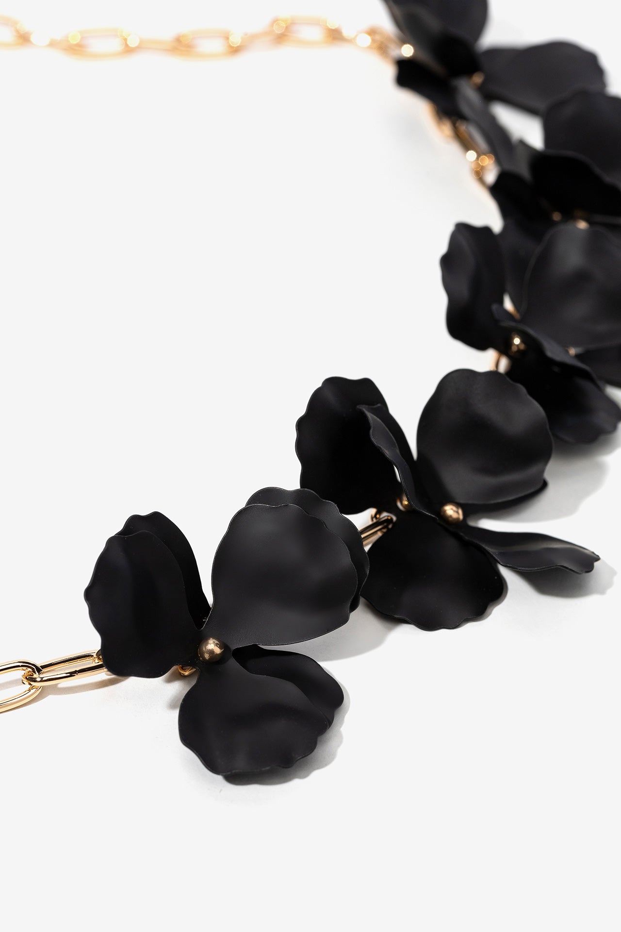 Collar Flores Negras 3677C