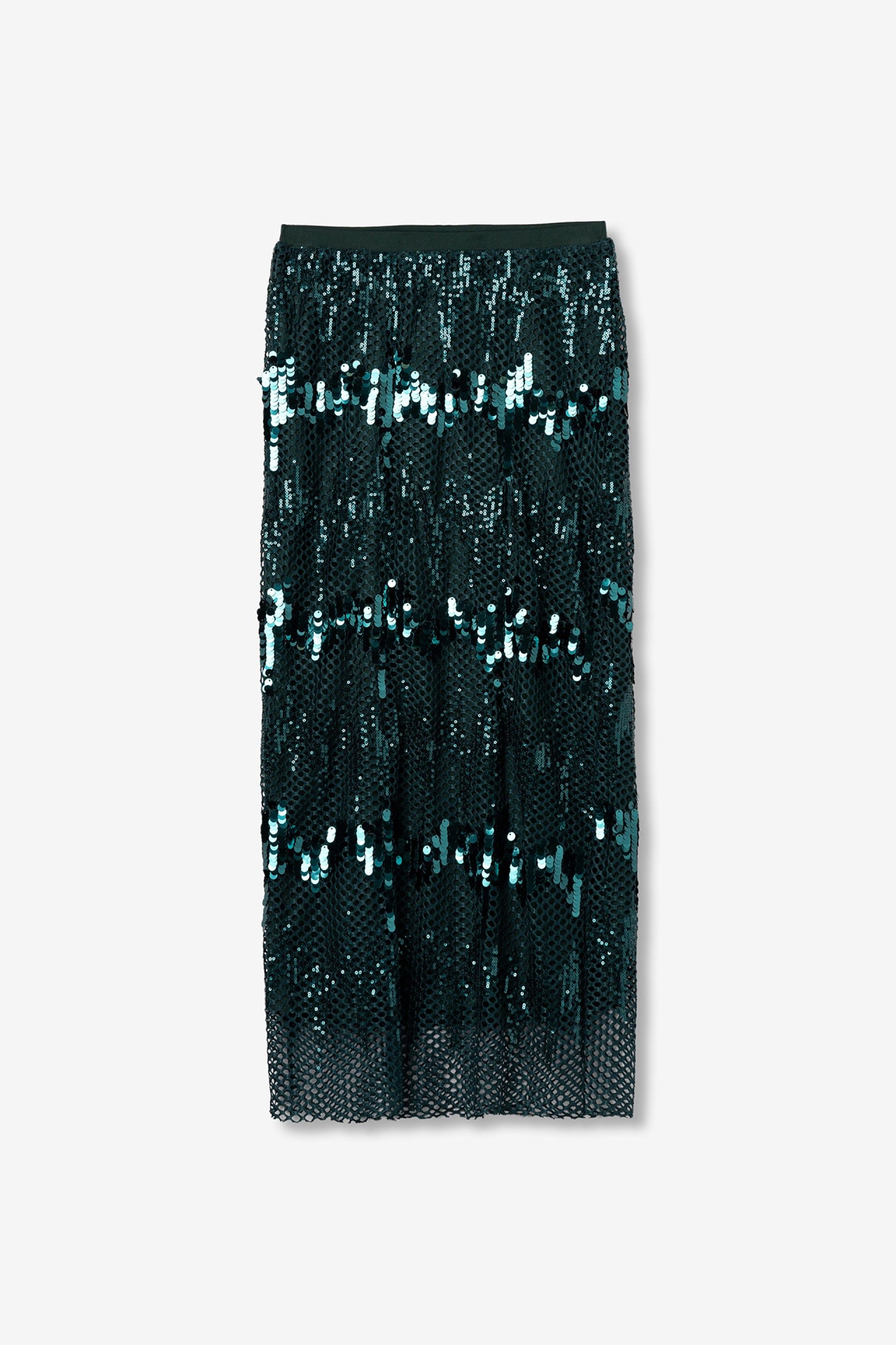 Falda Lentejuelas Brilho Verde