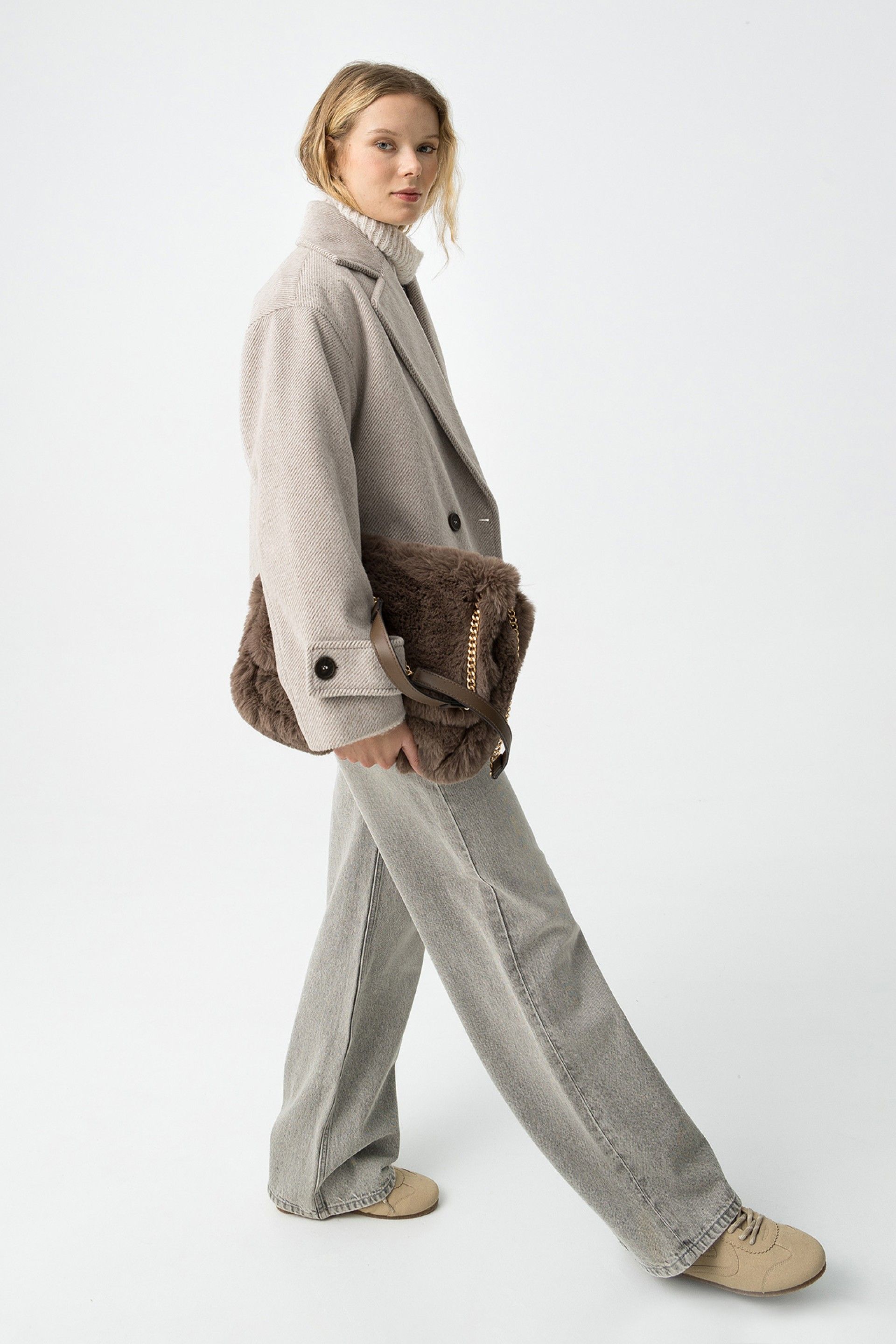 Chaqueta Paño Crop Opium