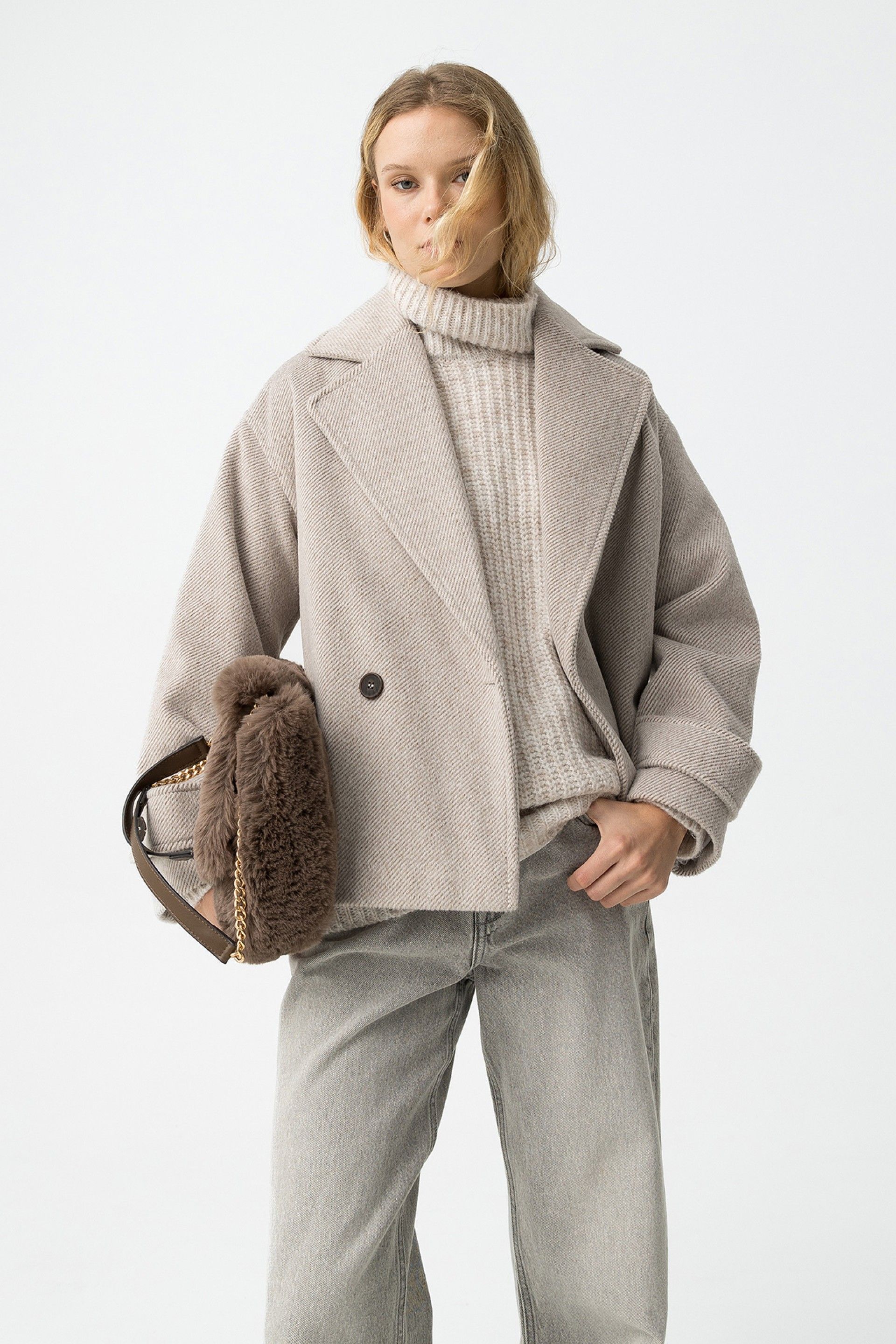 Chaqueta Paño Crop Opium