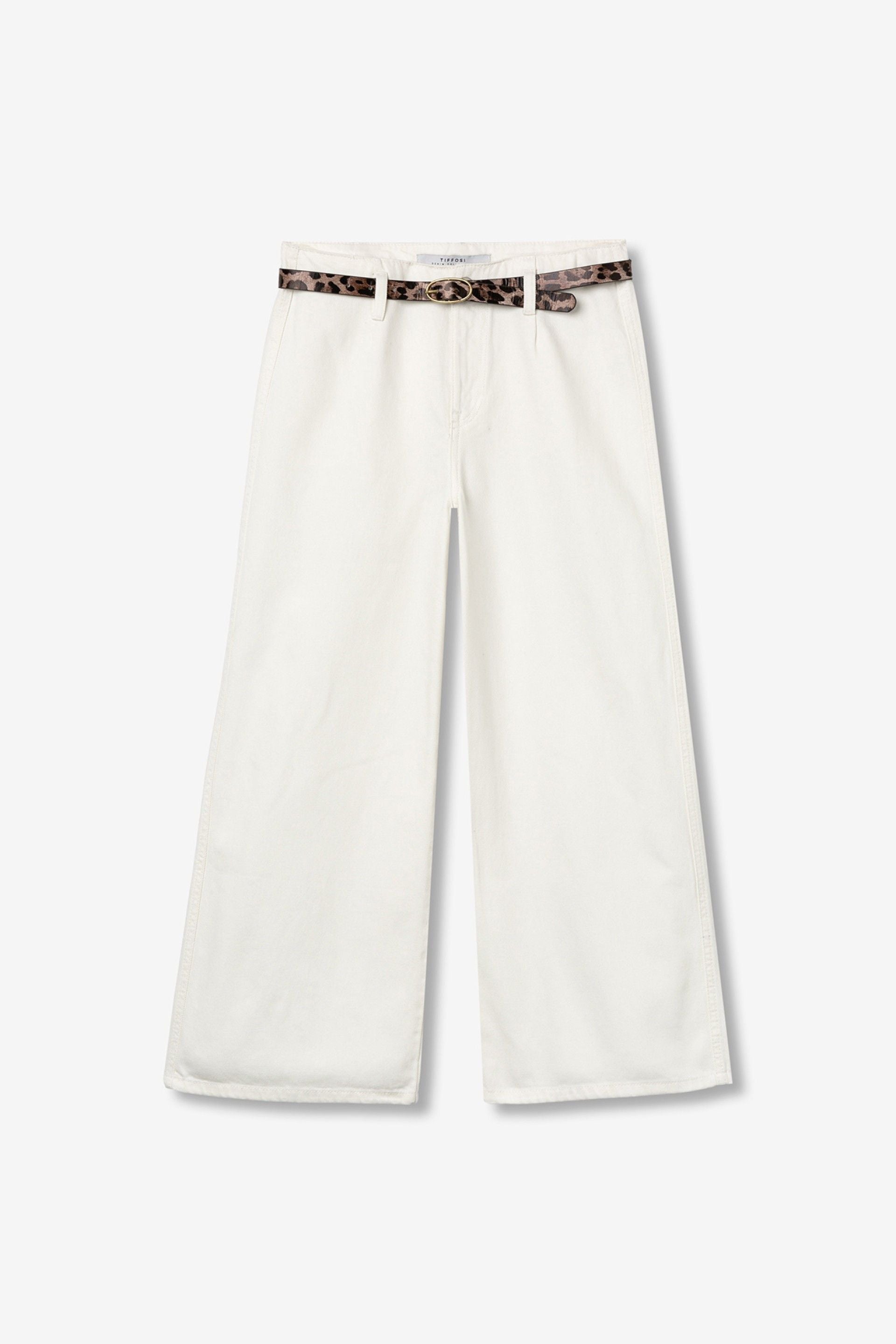 Jeans Phoebe Blanco + Cinturón