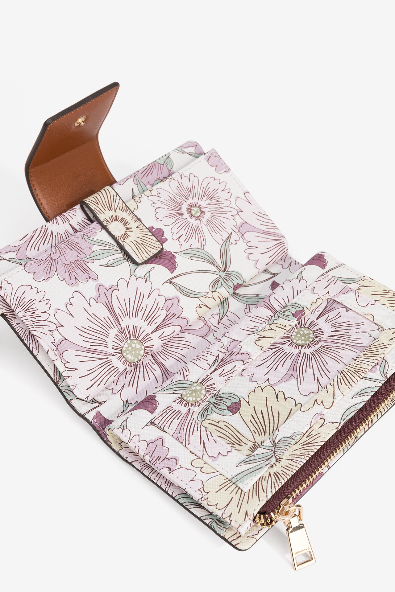 Monedero Beige Floral 4293