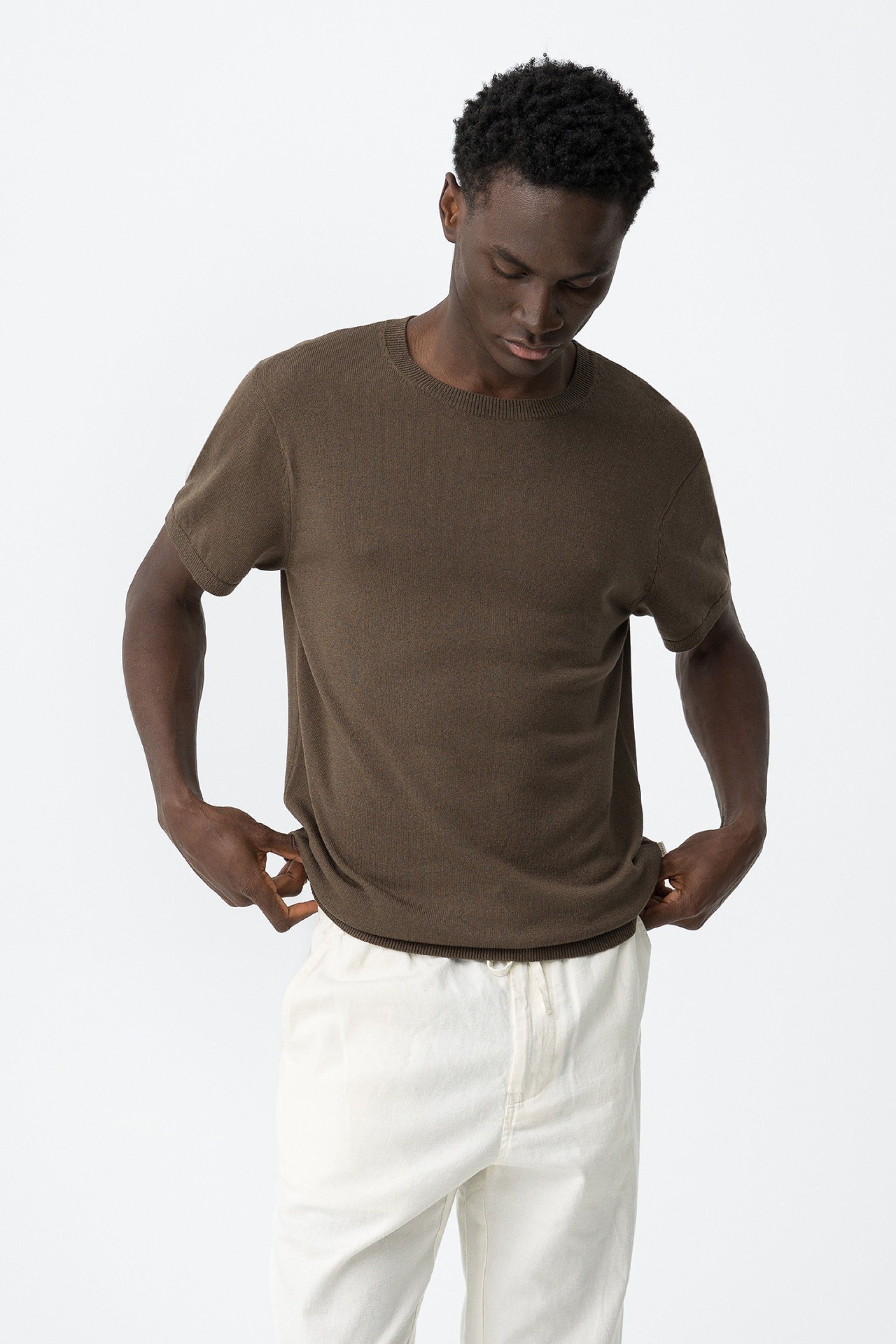 Camsieta Punto Wabisabi Marrón